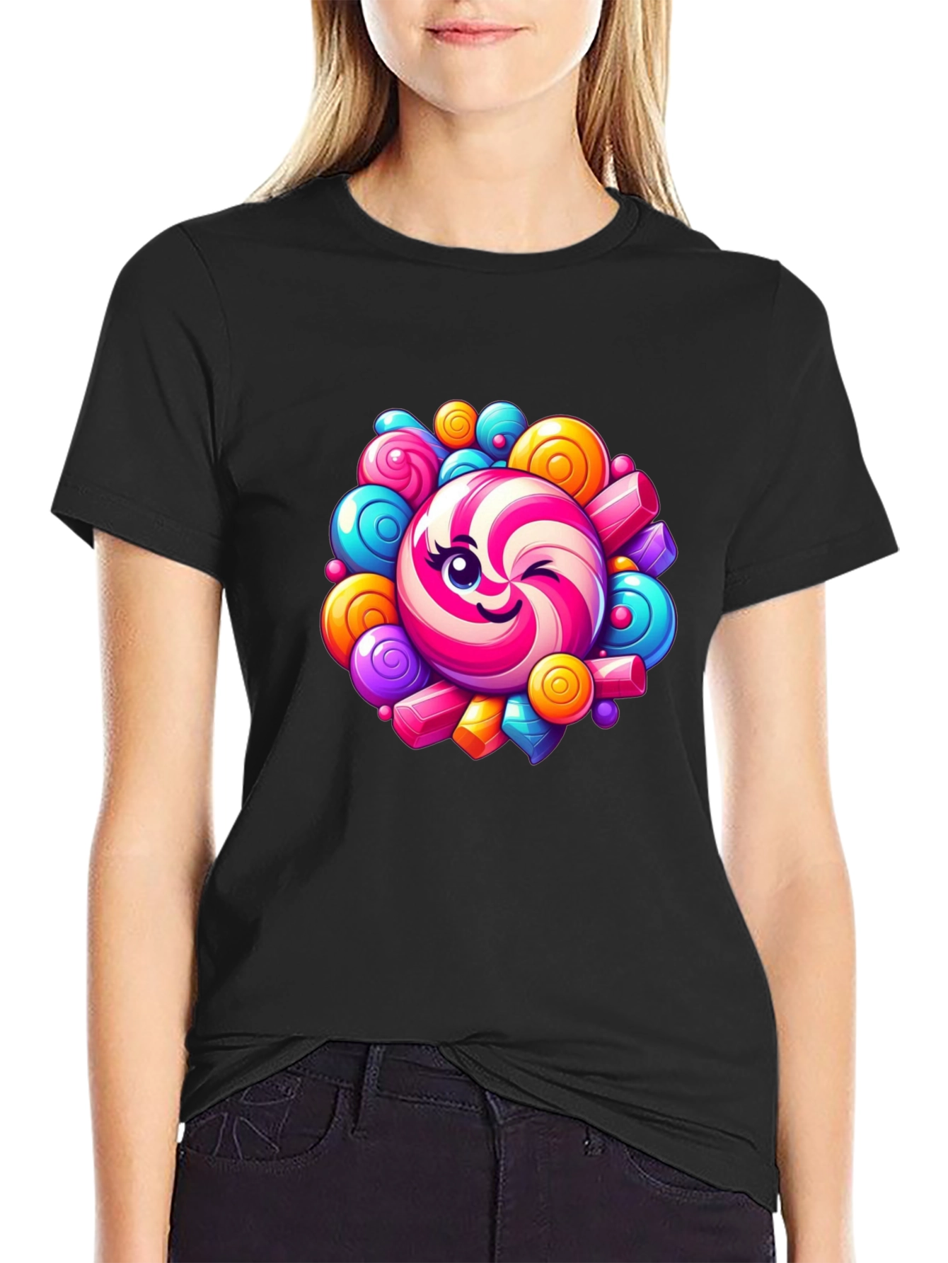 Sweet Candy Graphic Tee - Unisex Cotton T-Shirt