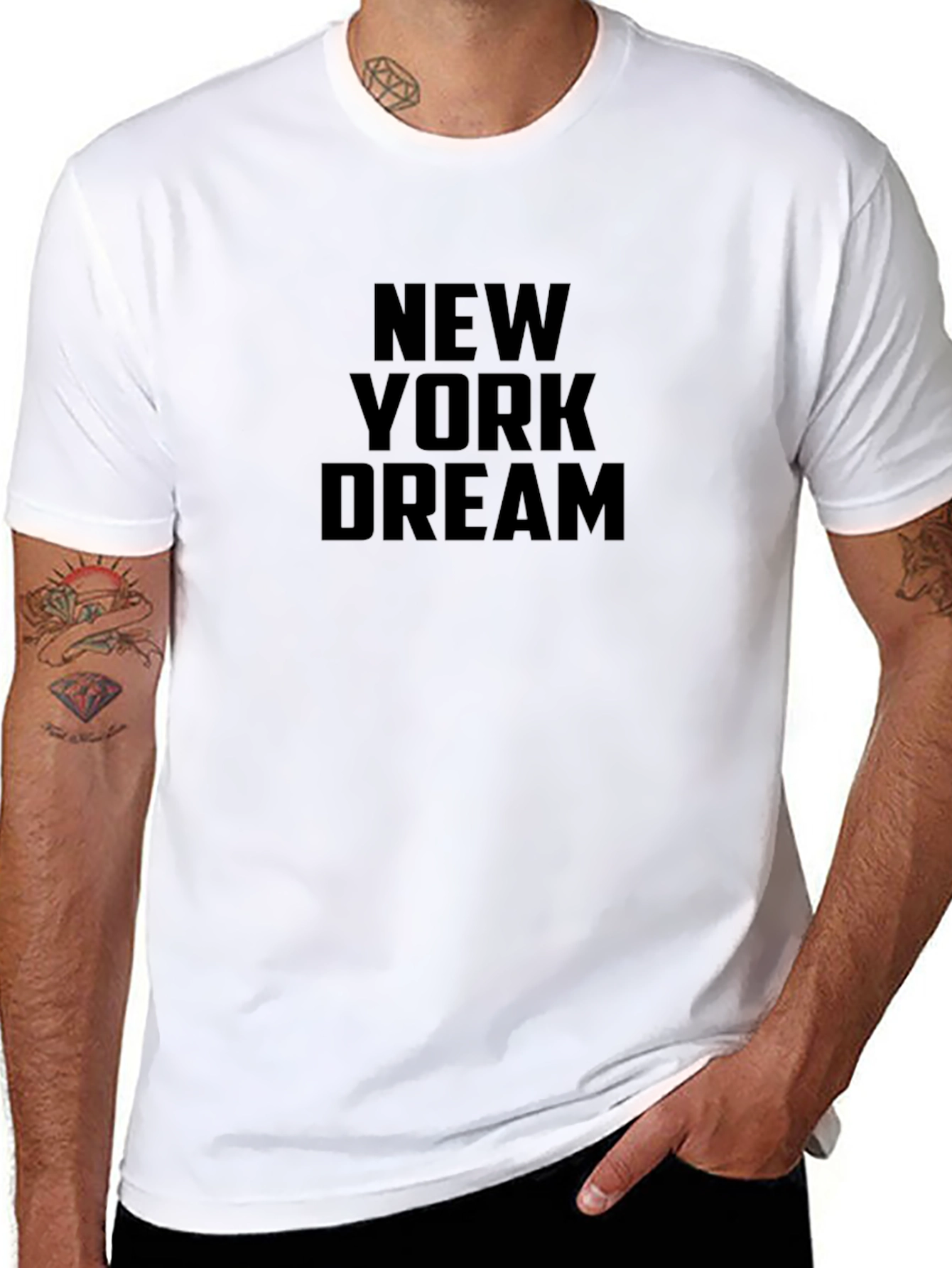 New York Dream Black Graphic Tee