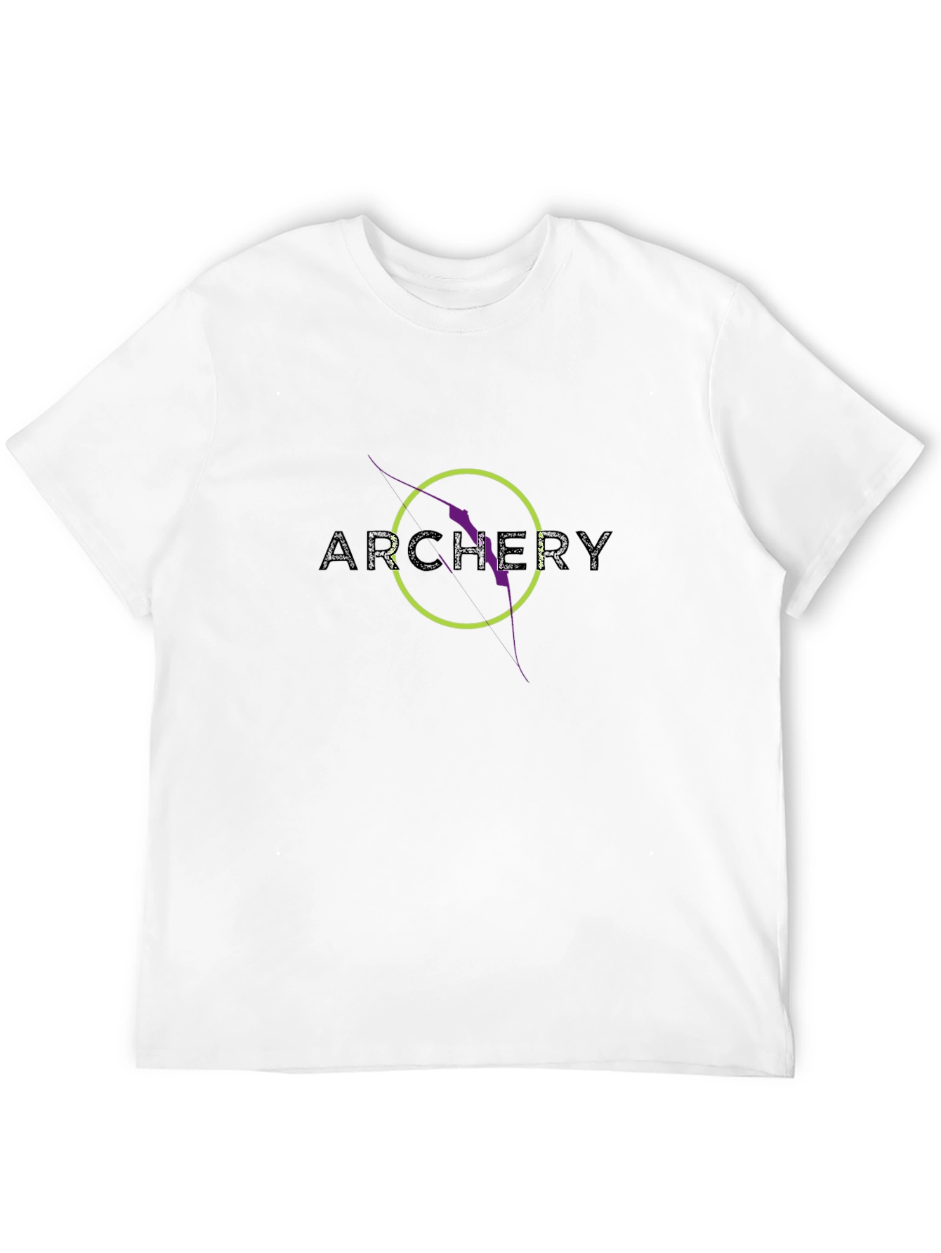 Archery Bow & Arrow T-Shirt - Black Graphic Tee