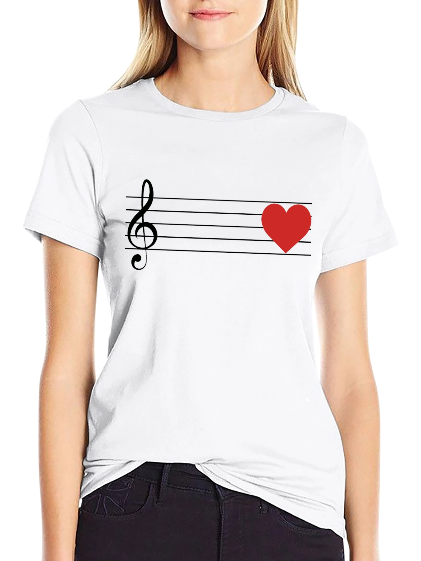 Music Love T-Shirt - Heartbeat Tee