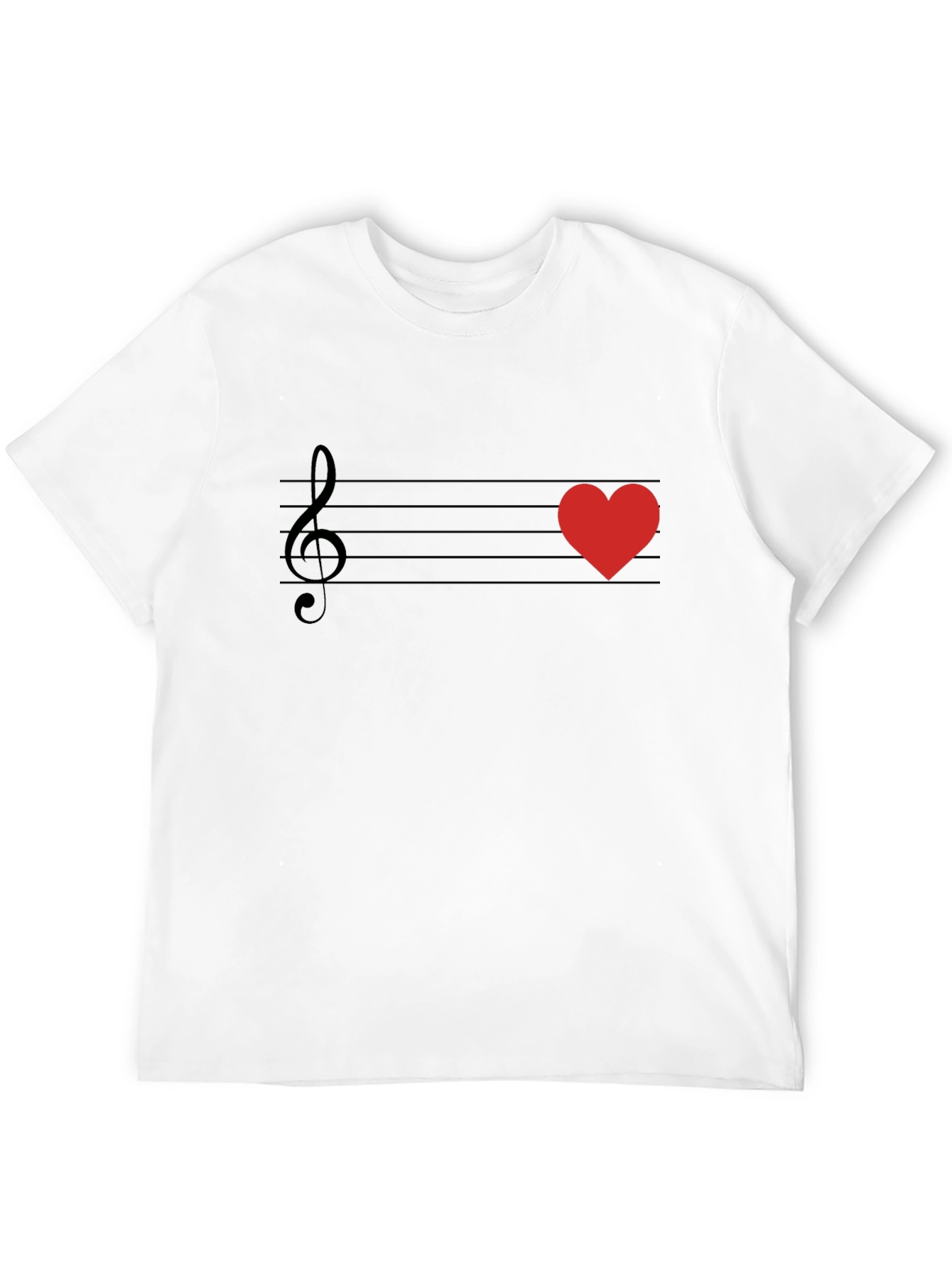 Music Love T-Shirt - Heartbeat Tee