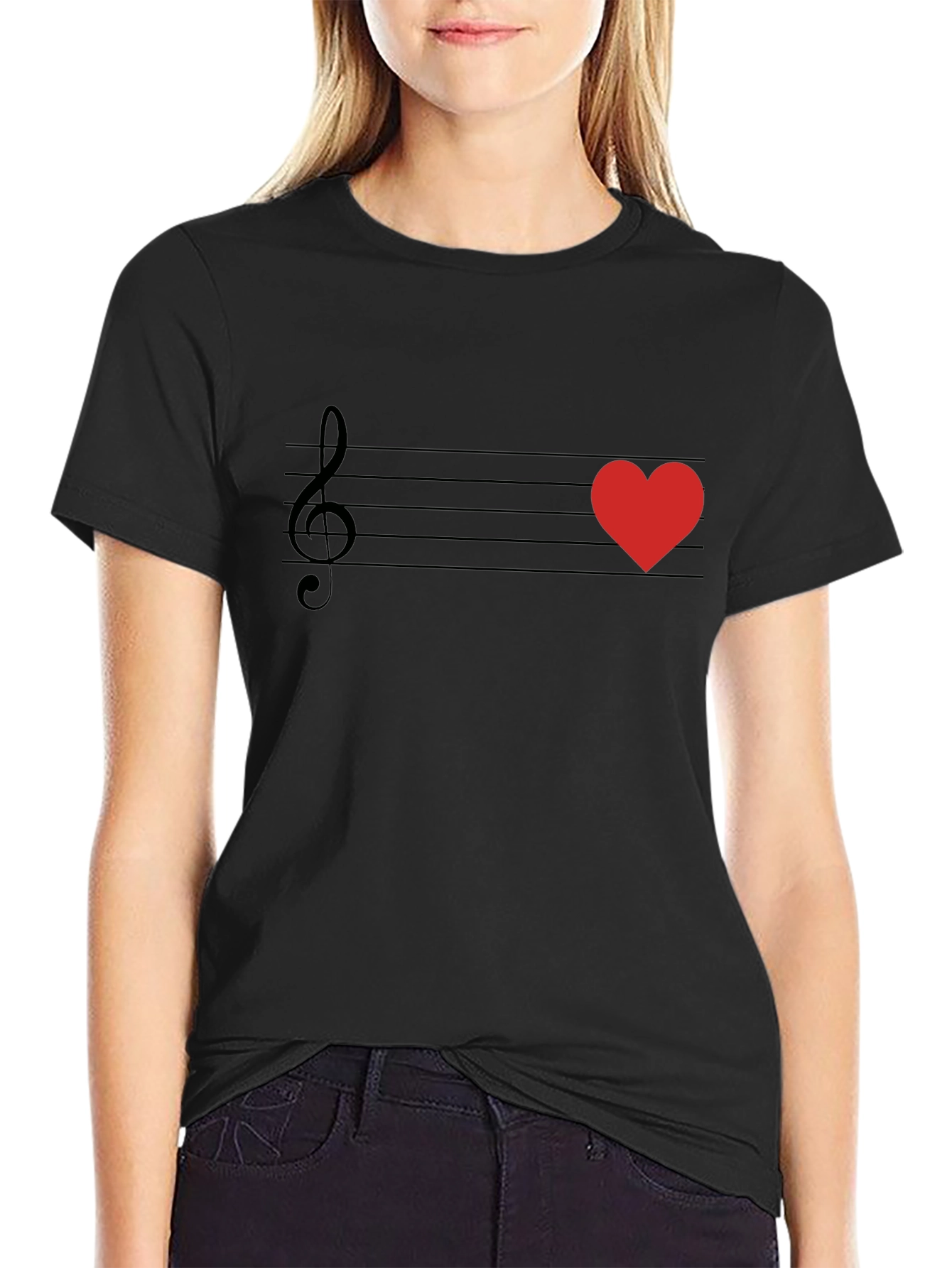 Music Love T-Shirt - Heartbeat Tee