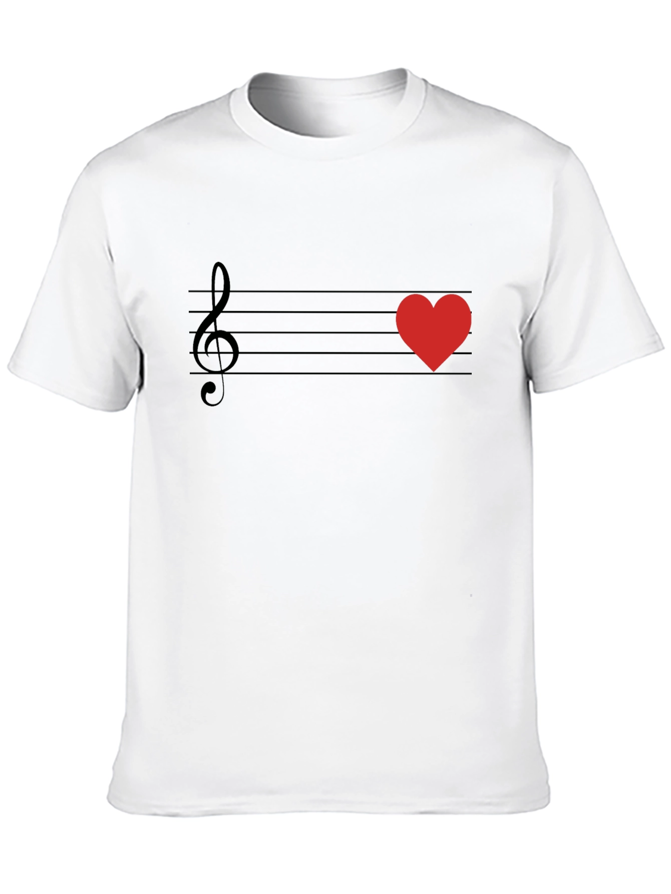 Music Love T-Shirt - Heartbeat Tee
