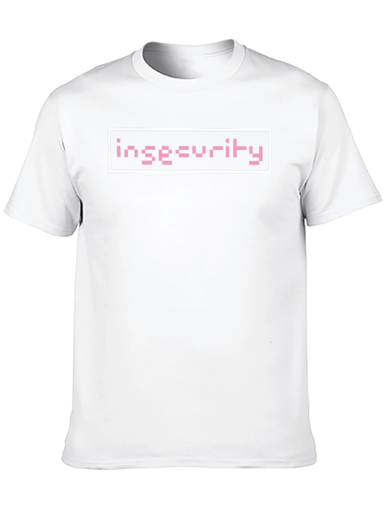 Insecurity Graphic Tee - Pixel Pink Design