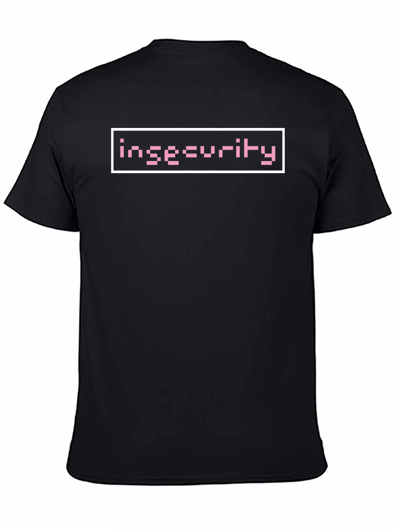 Insecurity Graphic Tee - Pixel Pink Design