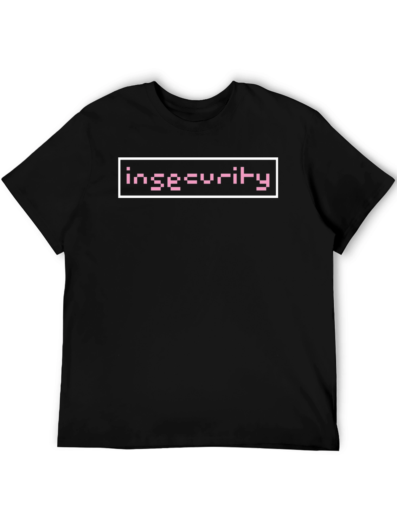 Insecurity Graphic Tee - Pixel Pink Design