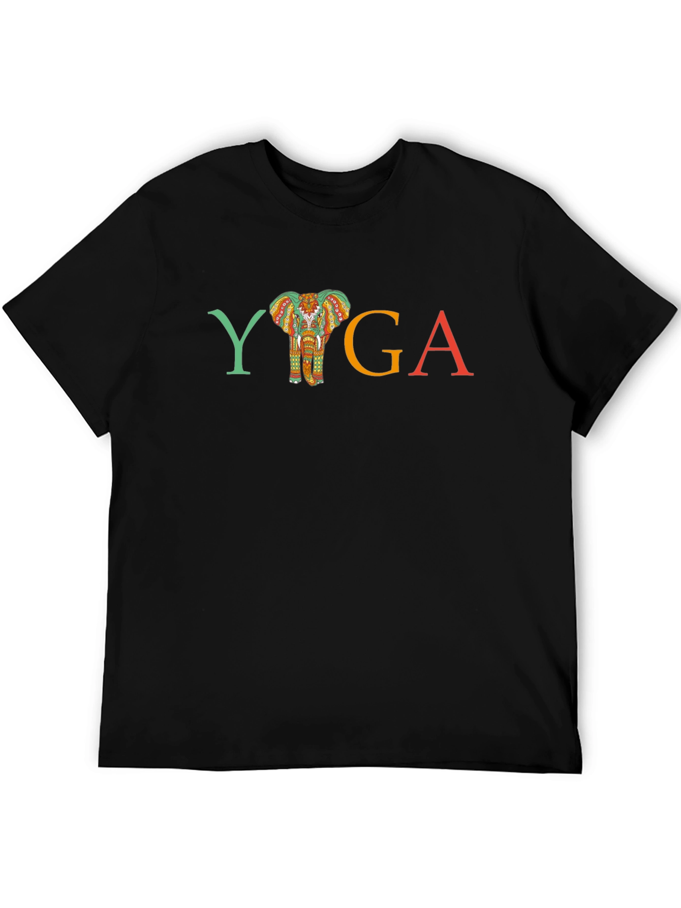 Yoga Elephant Graphic T-Shirt