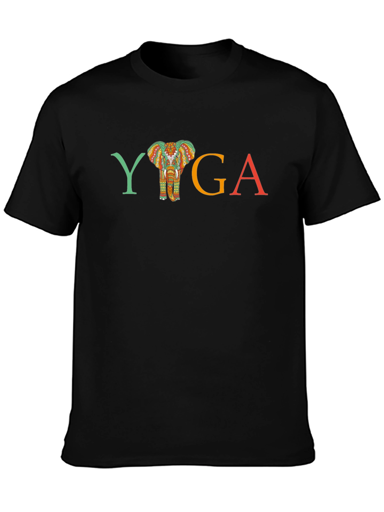 Yoga Elephant Graphic T-Shirt