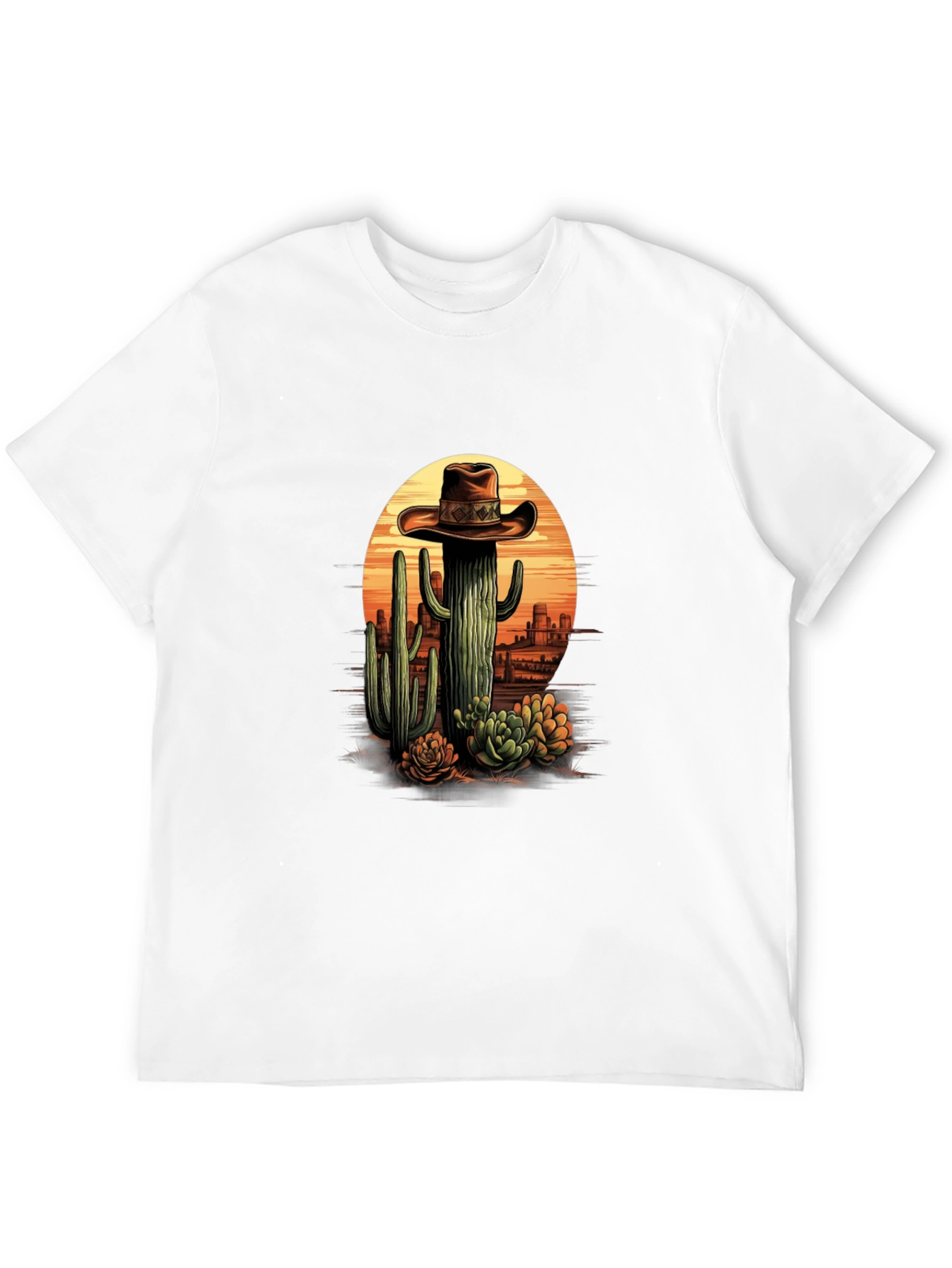 Cactus Cowboy Graphic Tee - Desert Style T-Shirt