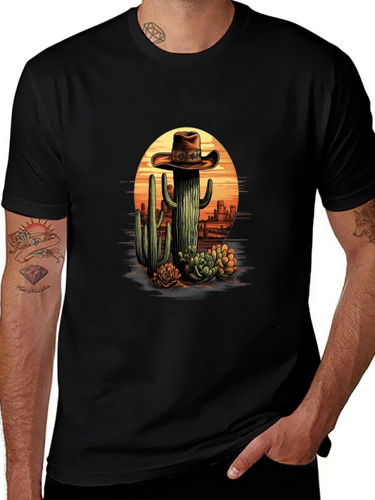 Cactus Cowboy Graphic Tee - Desert Style T-Shirt