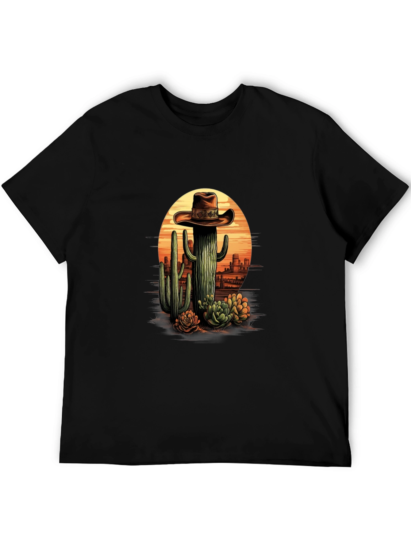 Cactus Cowboy Graphic Tee - Desert Style T-Shirt