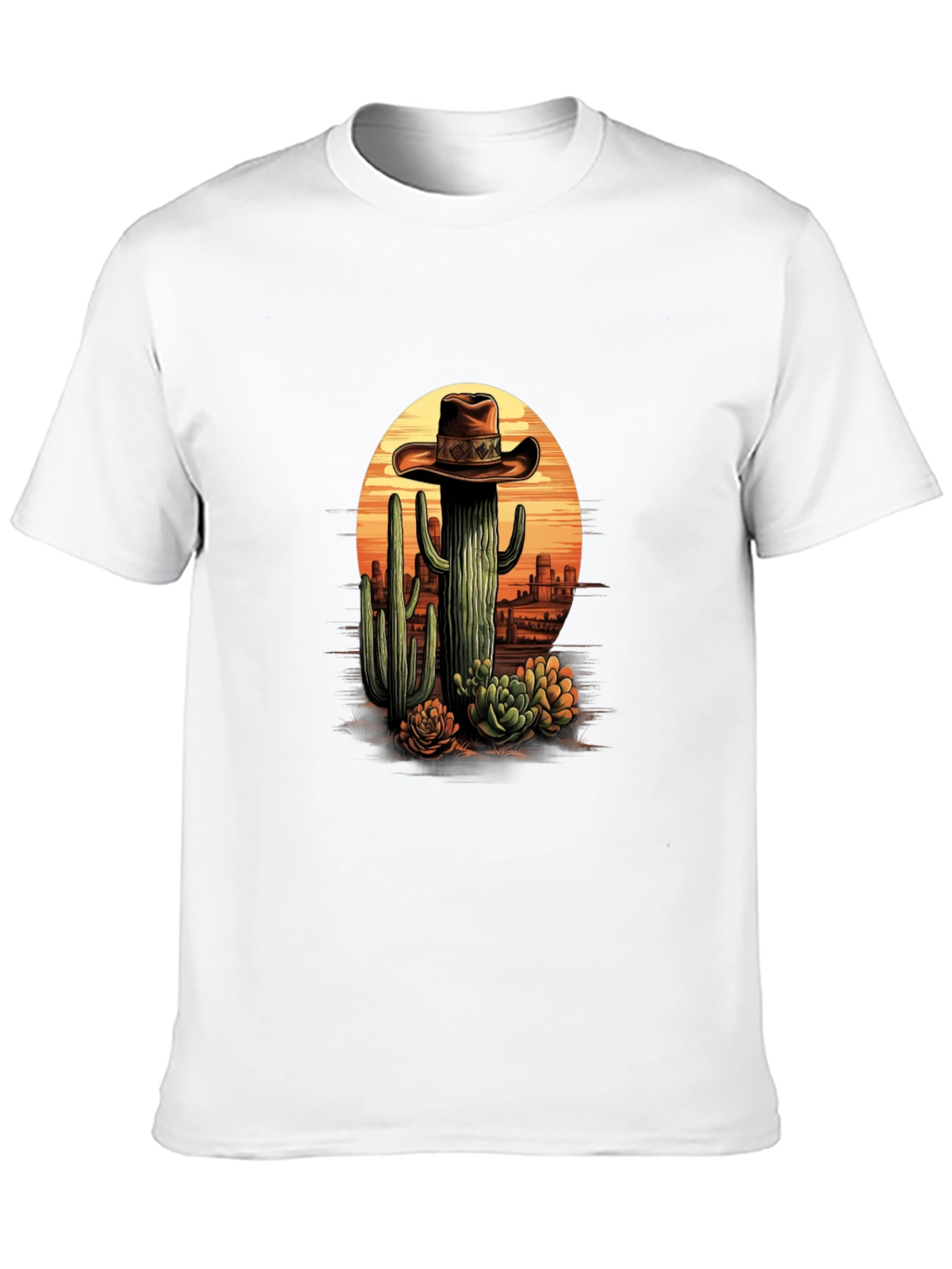 Cactus Cowboy Graphic Tee - Desert Style T-Shirt