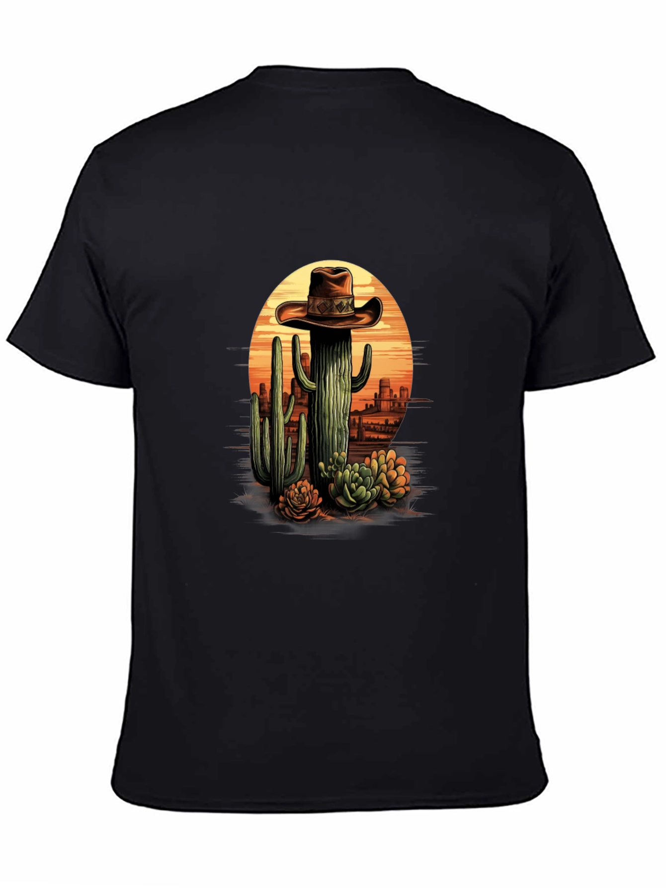 Cactus Cowboy Graphic Tee - Desert Style T-Shirt