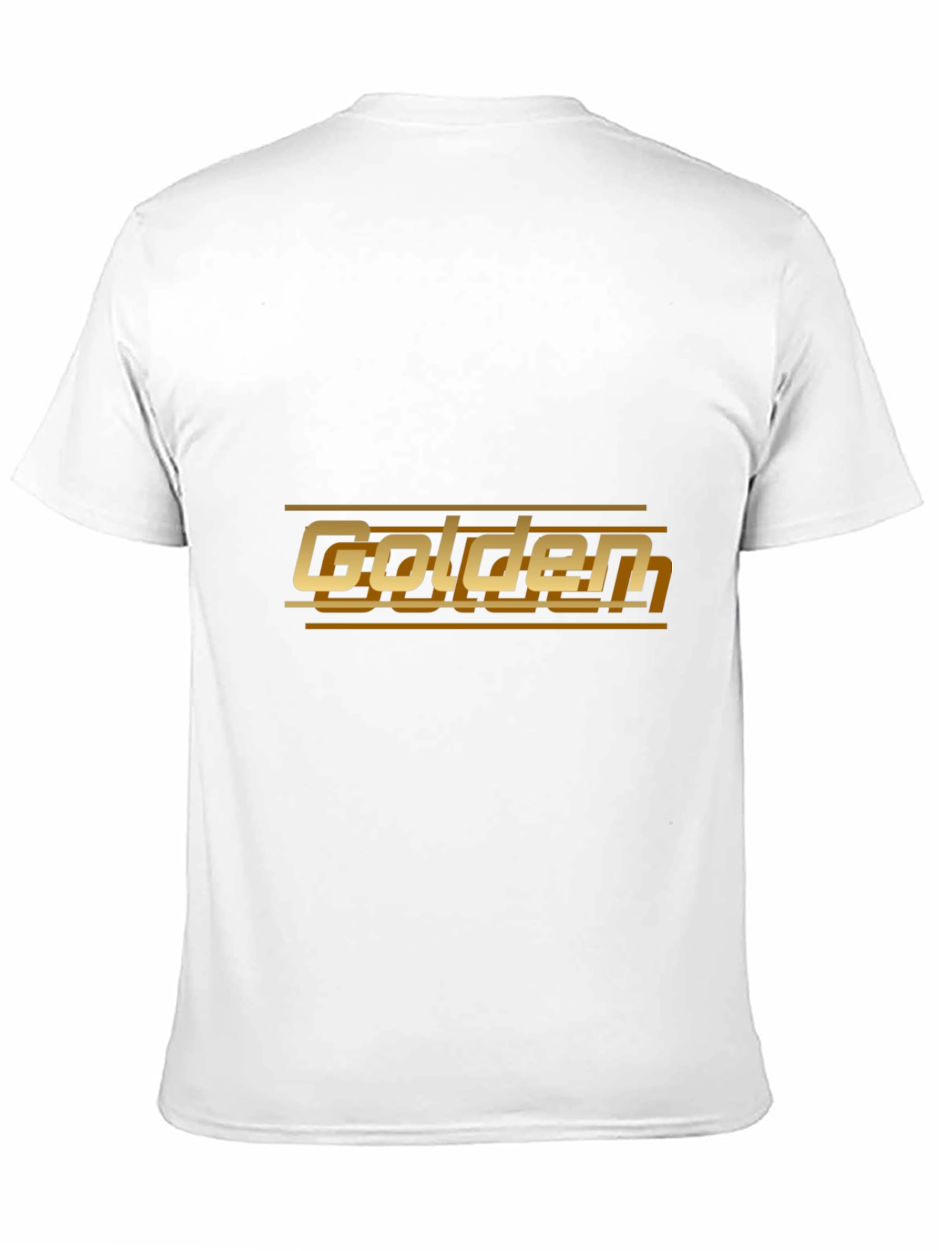 Golden Graphic Tee - Stylish Black Cotton T-Shirt