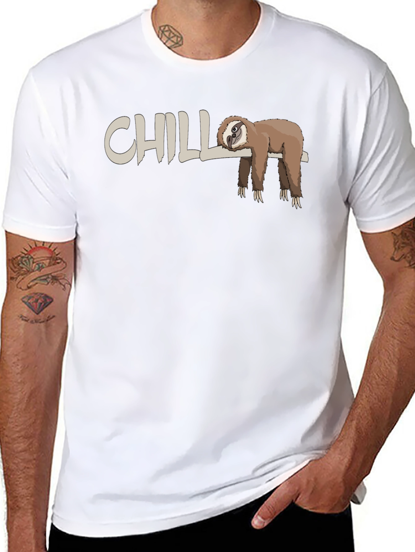 Chill Sloth T-Shirt - Relaxed Style