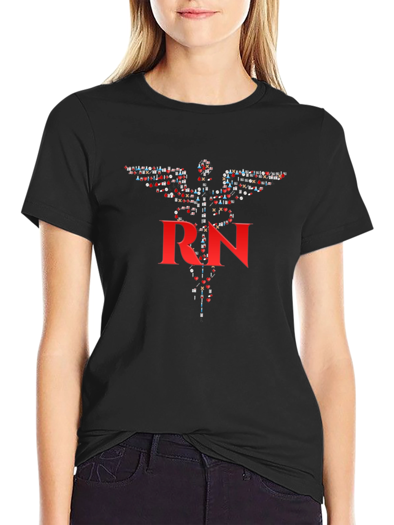 RN Caduceus T-Shirt - Medical Professional Apparel
