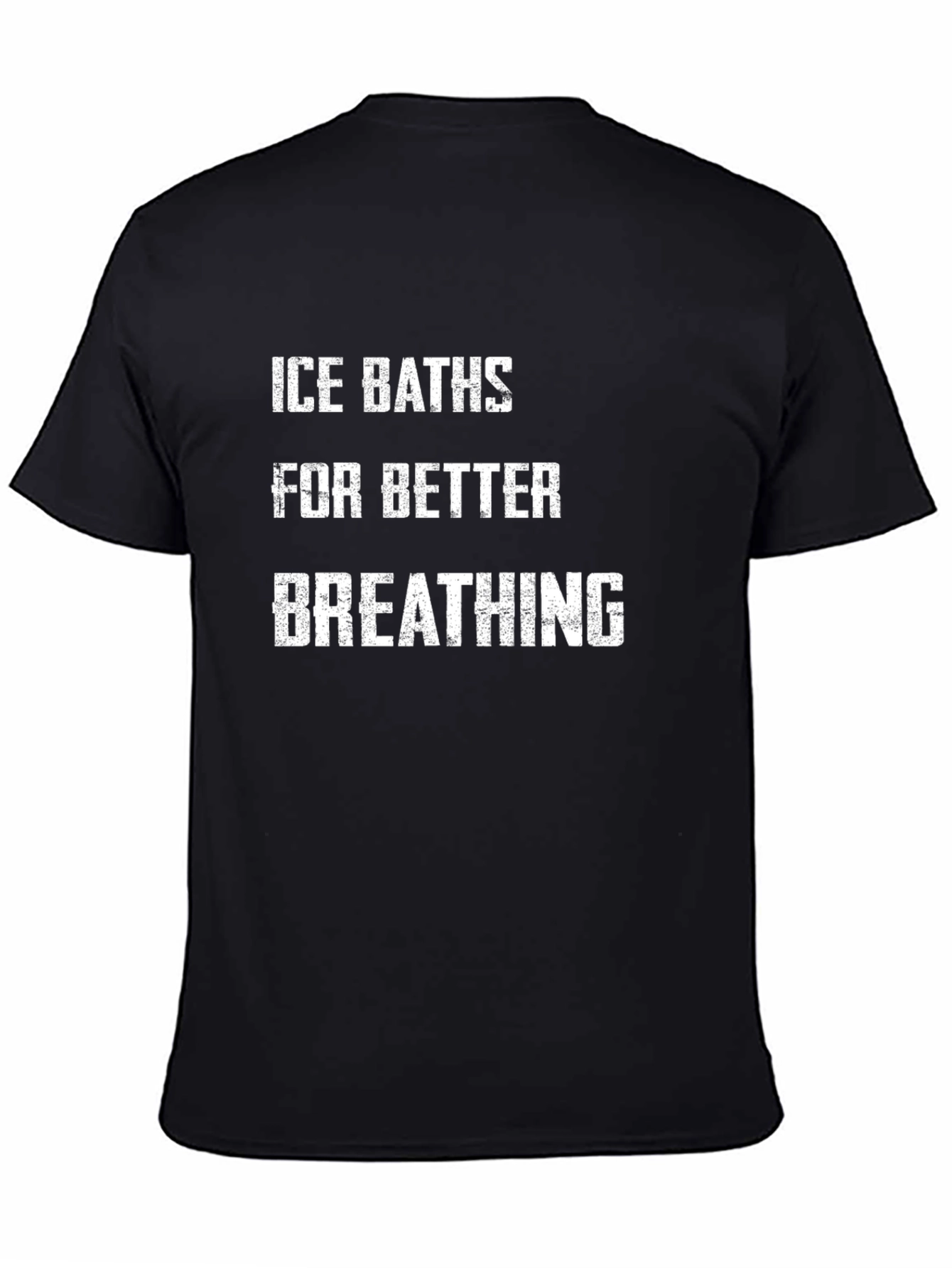Ice Baths for Better Breathing Black T-Shirt