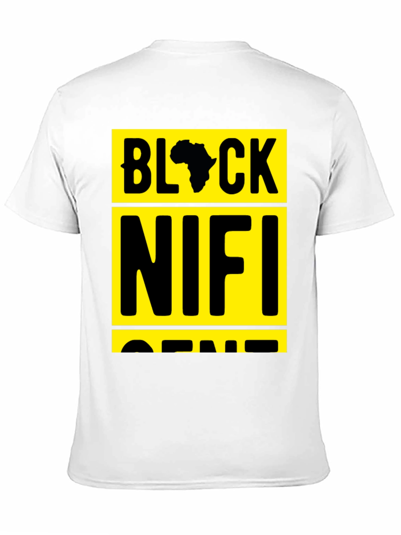 Black Nifi Gene T-Shirt - Yellow Graphic Tee
