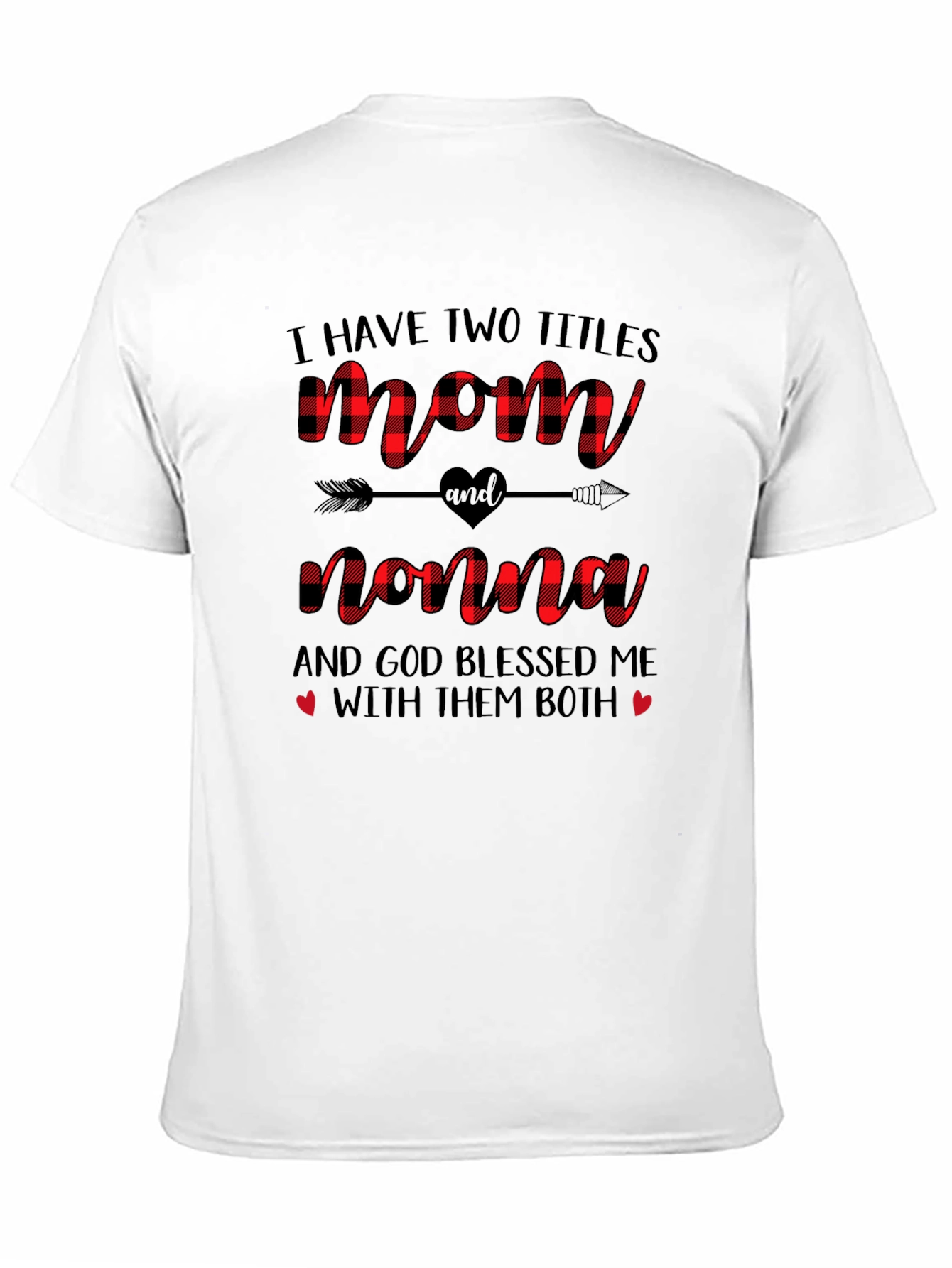 Mom and Nonna Buffalo Plaid T-Shirt
