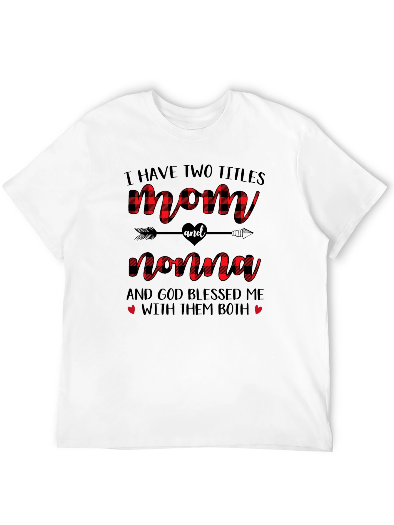Mom and Nonna Buffalo Plaid T-Shirt
