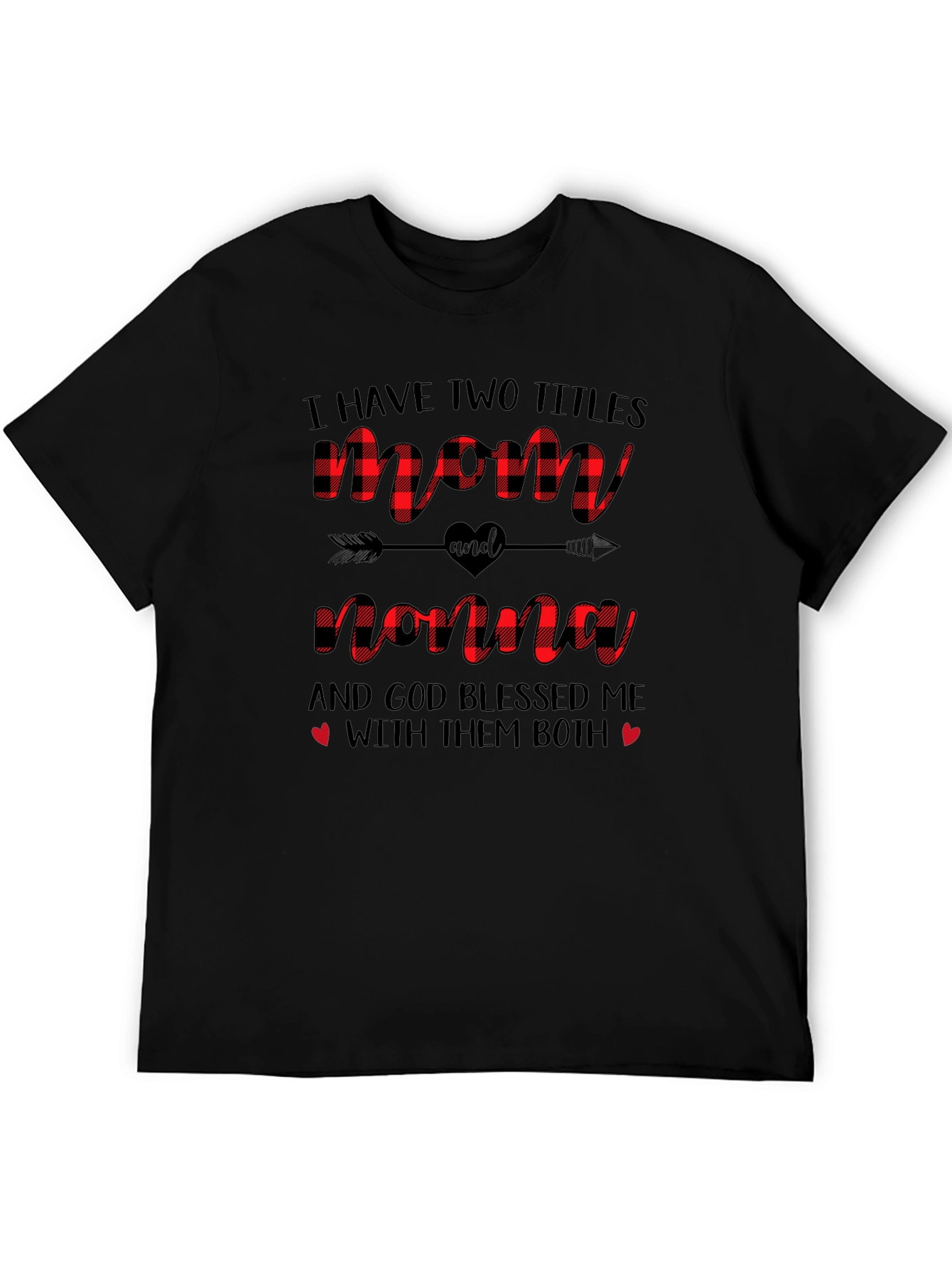 Mom and Nonna Buffalo Plaid T-Shirt