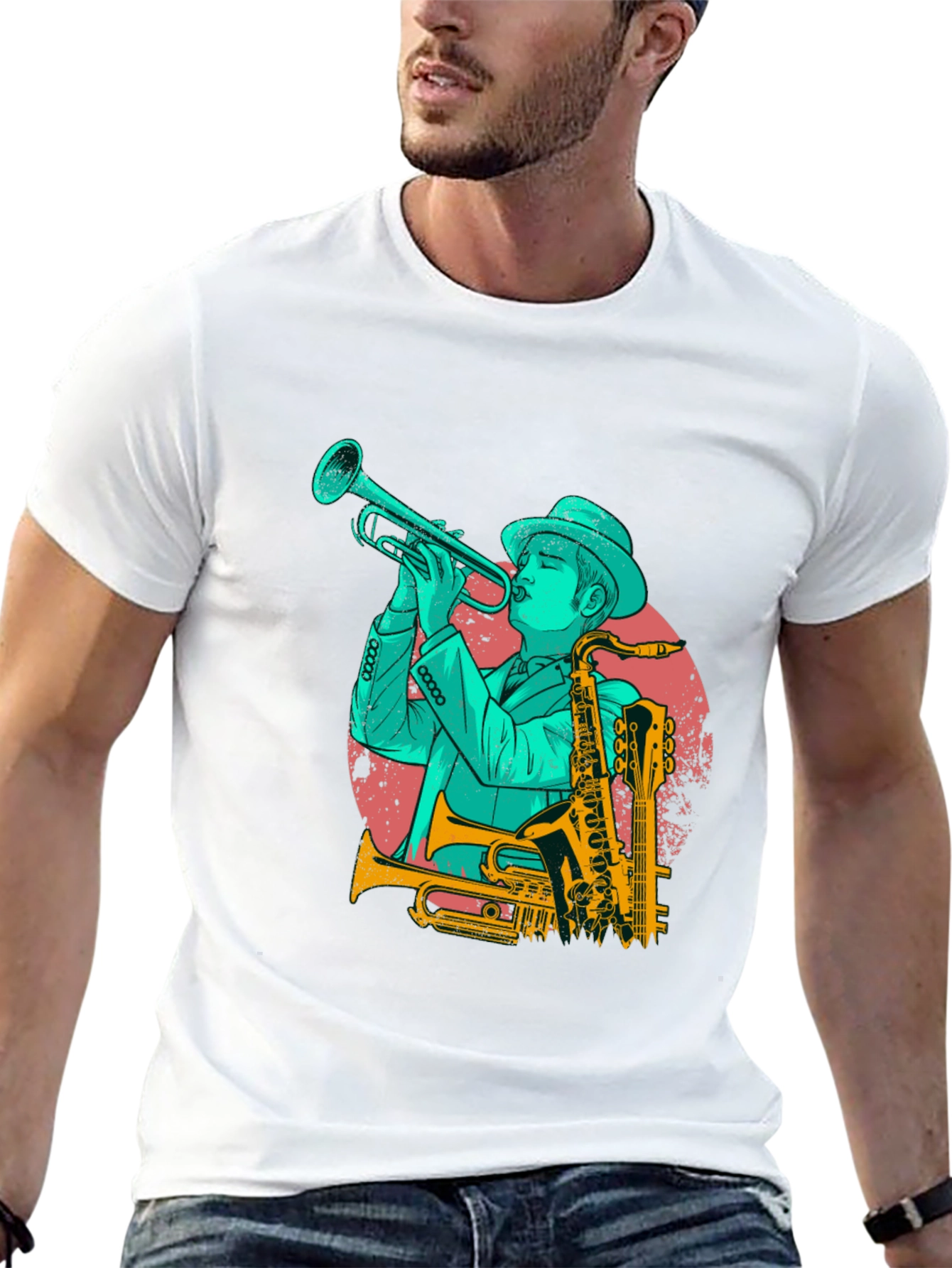 Jazz Musician Graphic Tee - Cool Music Lover Shirt