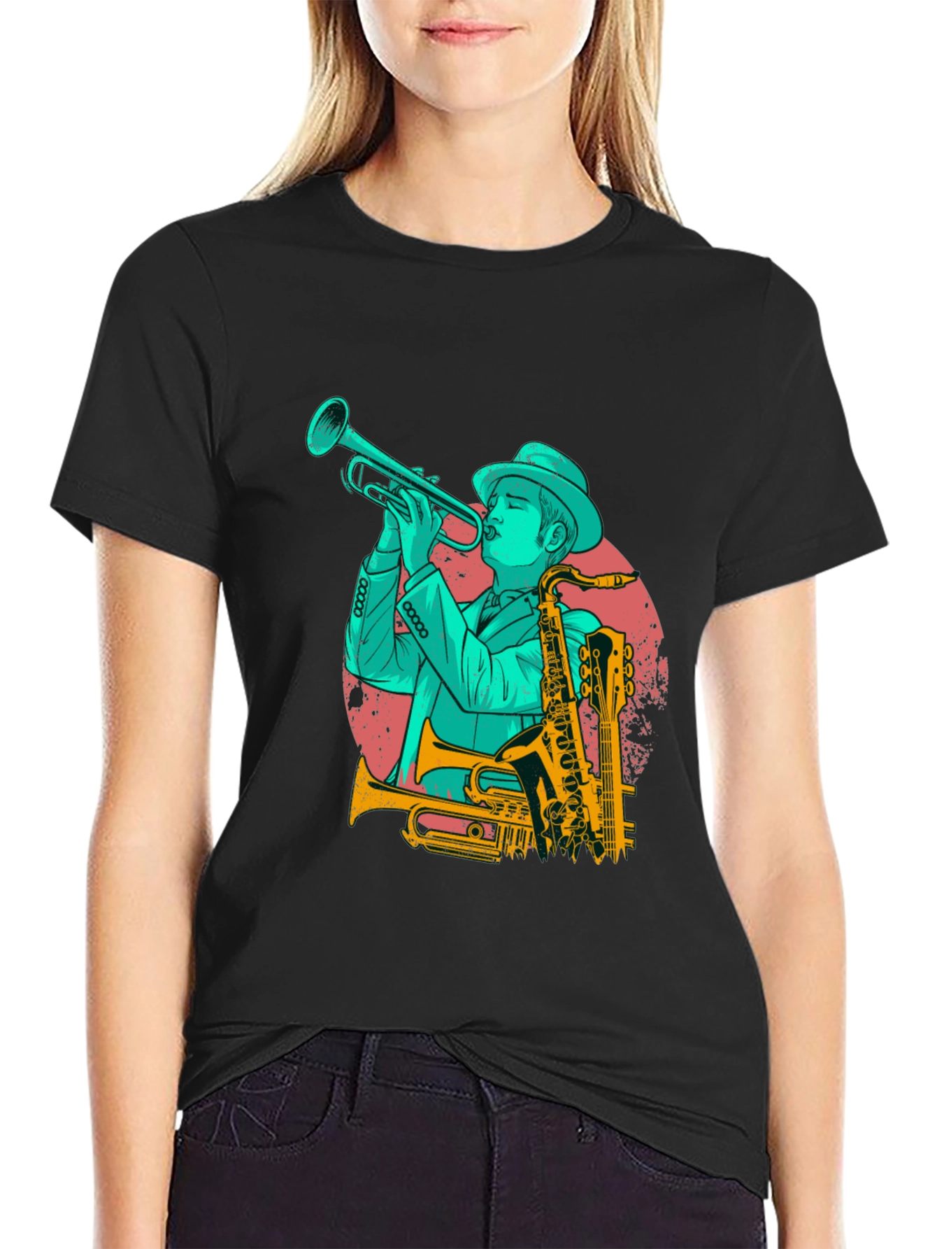 Jazz Musician Graphic Tee - Cool Music Lover Shirt