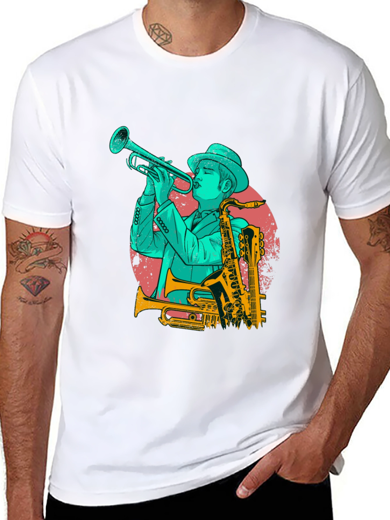 Jazz Musician Graphic Tee - Cool Music Lover Shirt