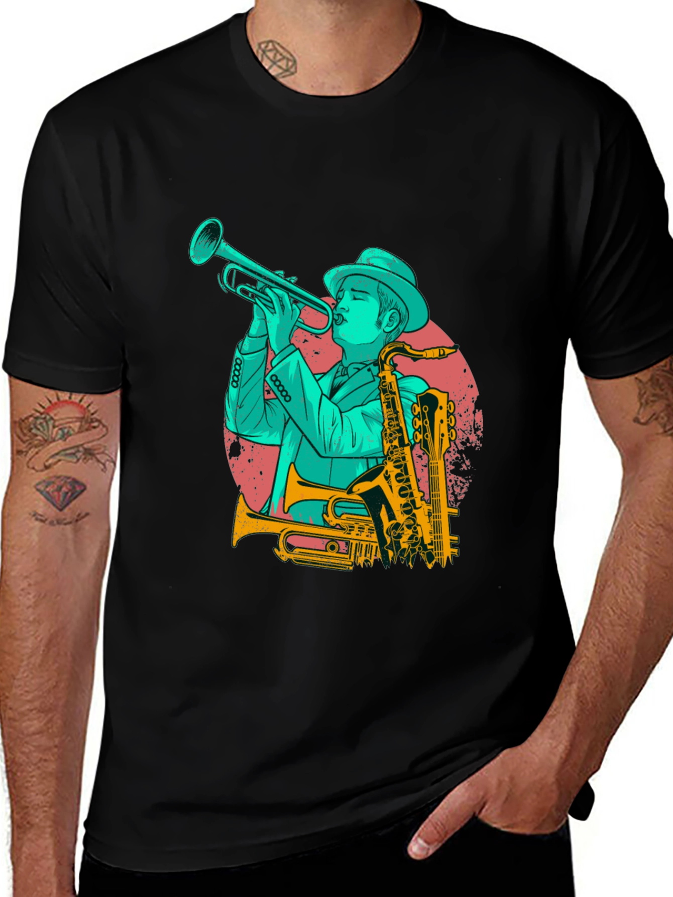 Jazz Musician Graphic Tee - Cool Music Lover Shirt