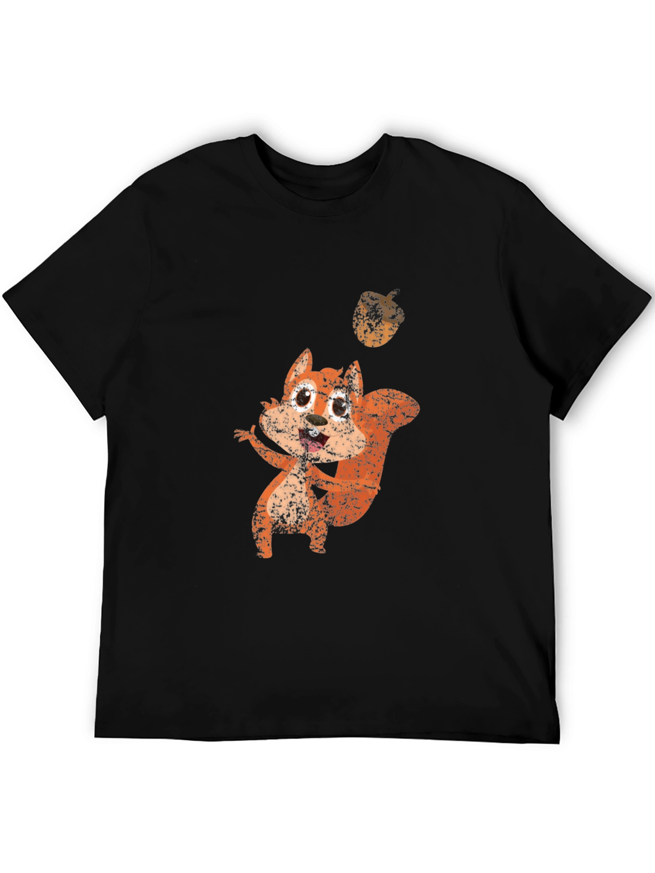 Squirrel Graphic Black T-Shirt
