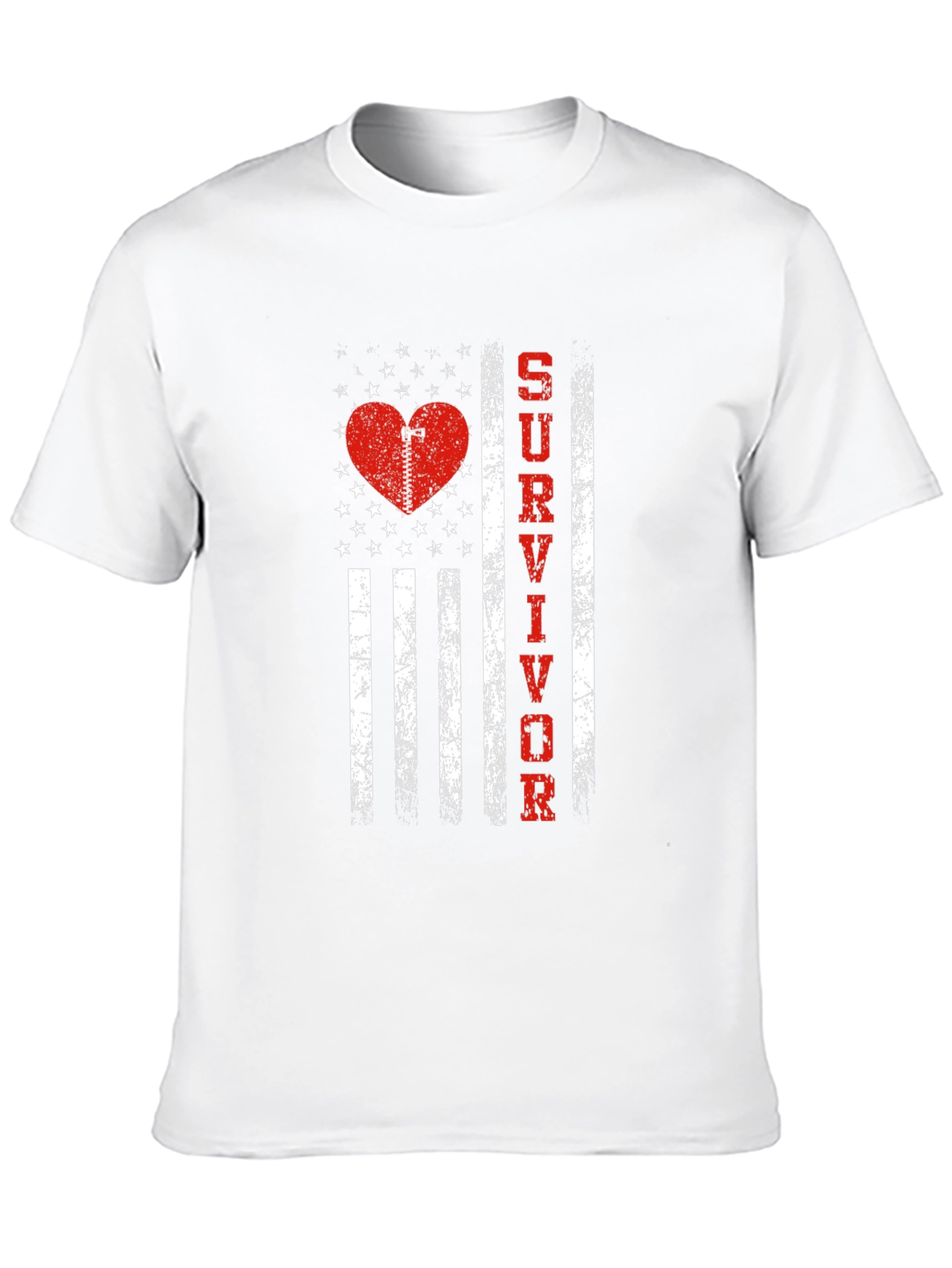 Survivor Heart Flag Graphic Tee