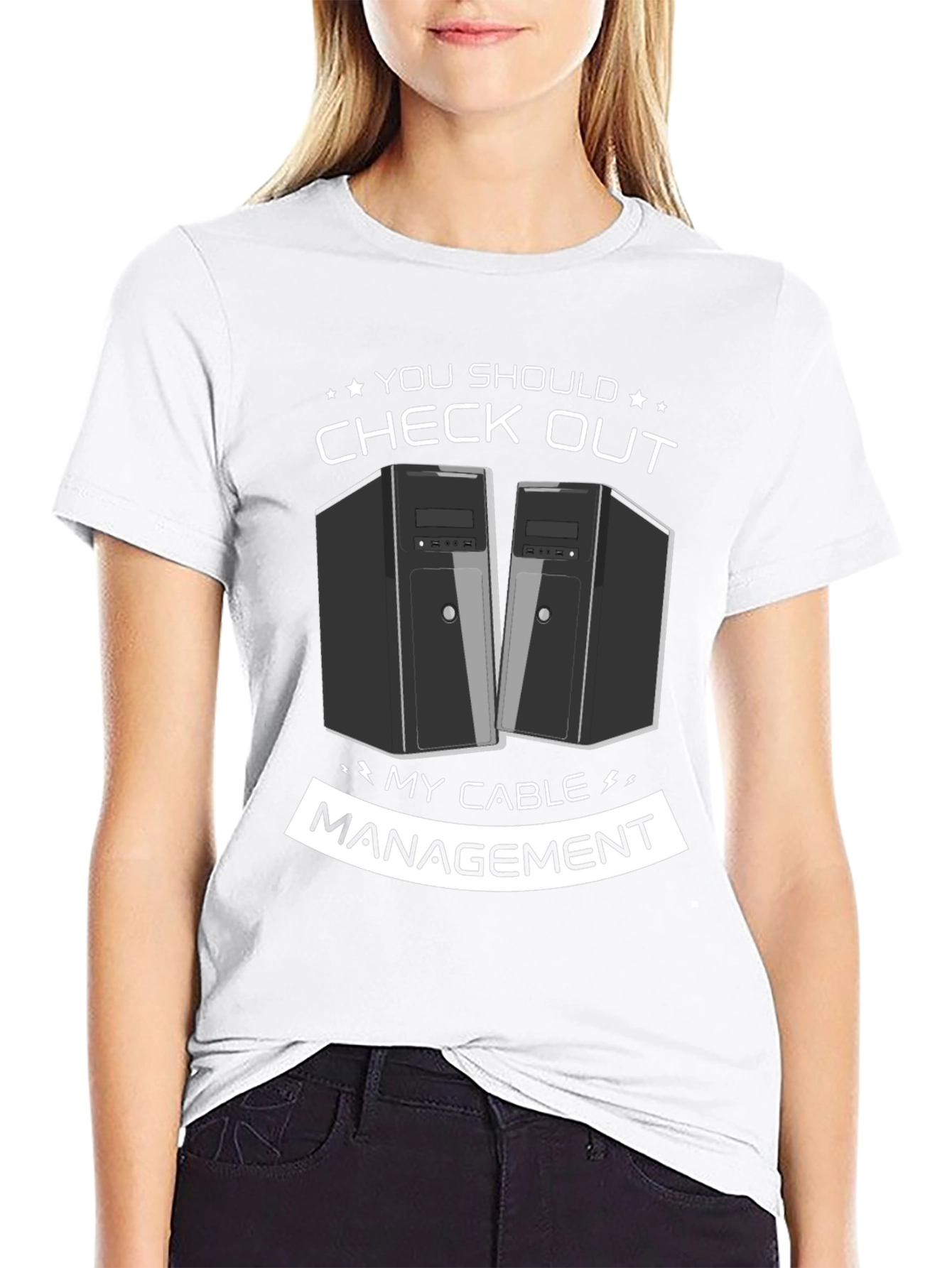 Check Out My Cable Management T-Shirt