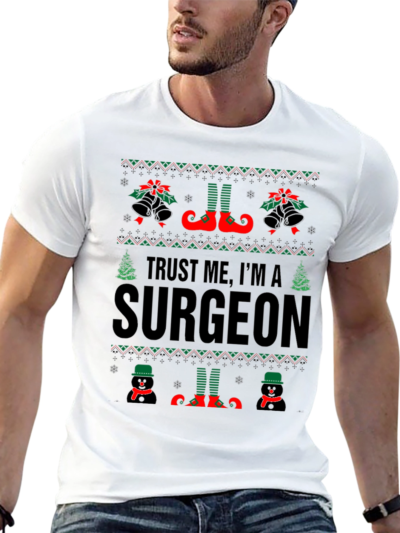 Trust Me Im A Surgeon Christmas Sweater T-Shirt