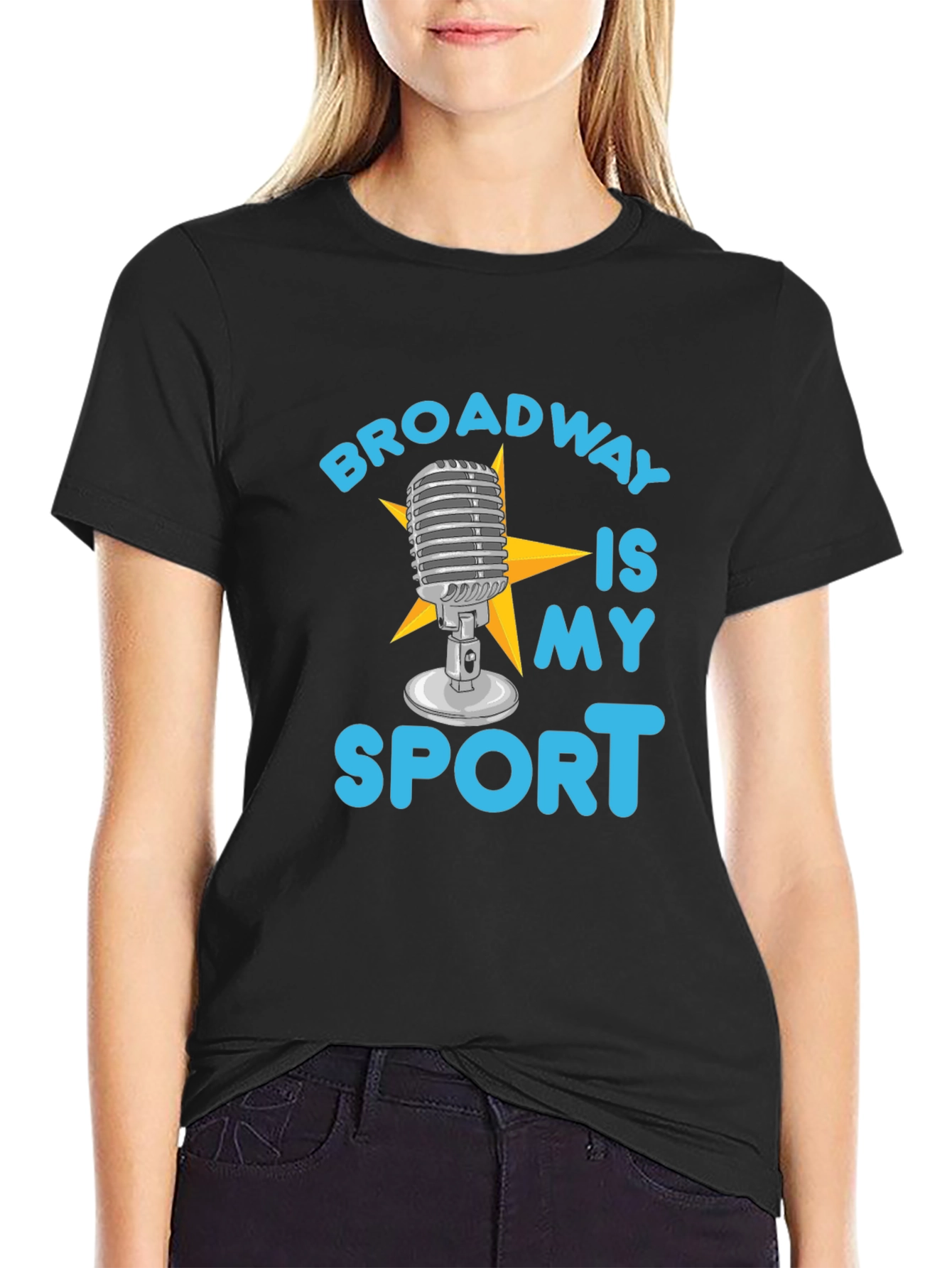 Broadway Is My Sport T-Shirt - Black