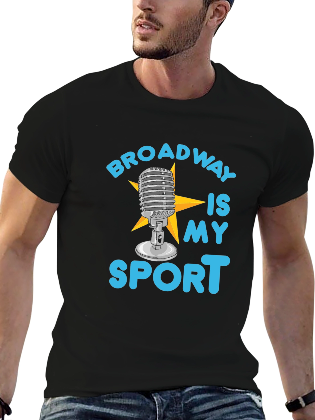 Broadway Is My Sport T-Shirt - Black