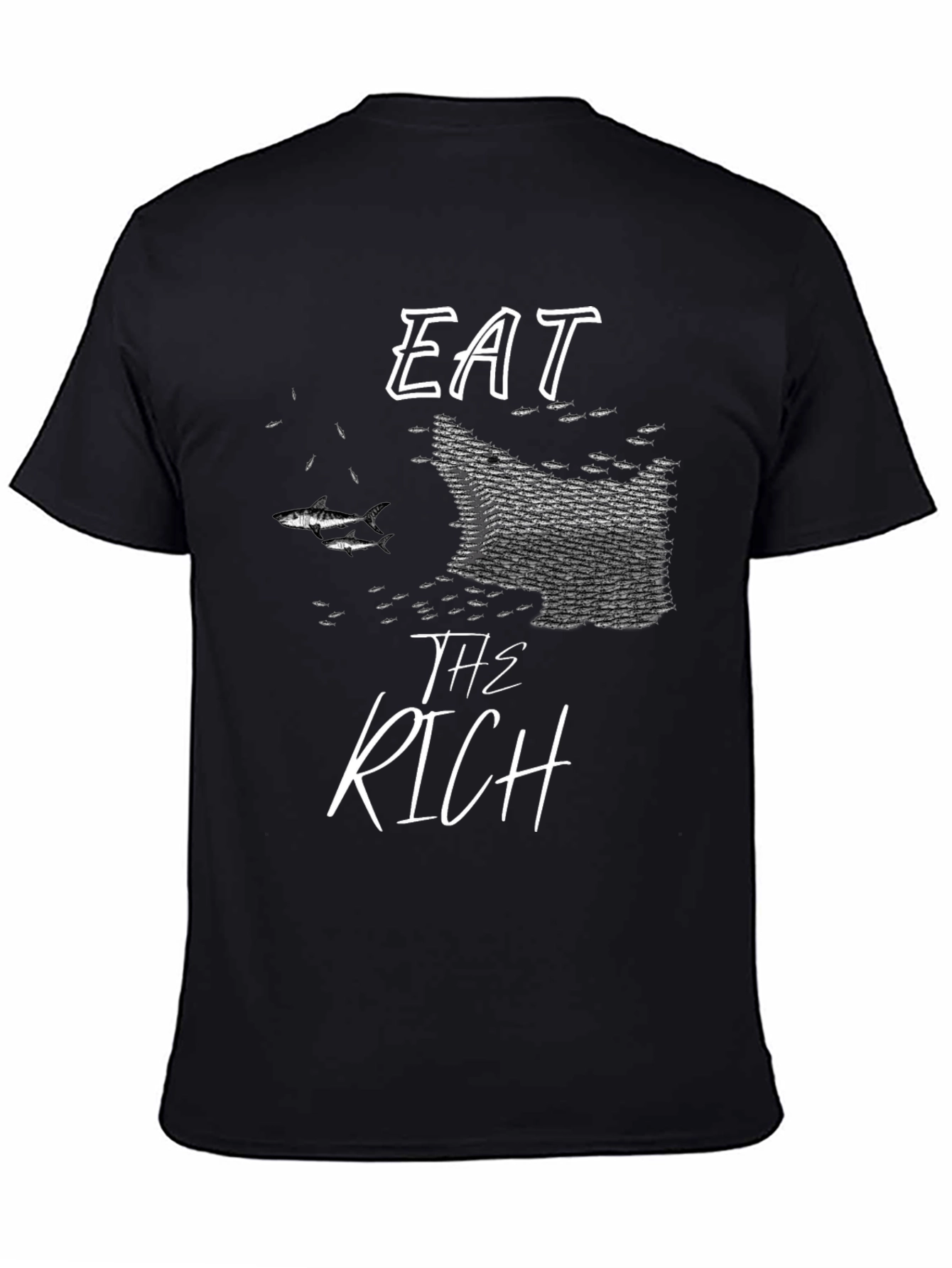 Eat The Rich Graphic T-Shirt - Statement Tee