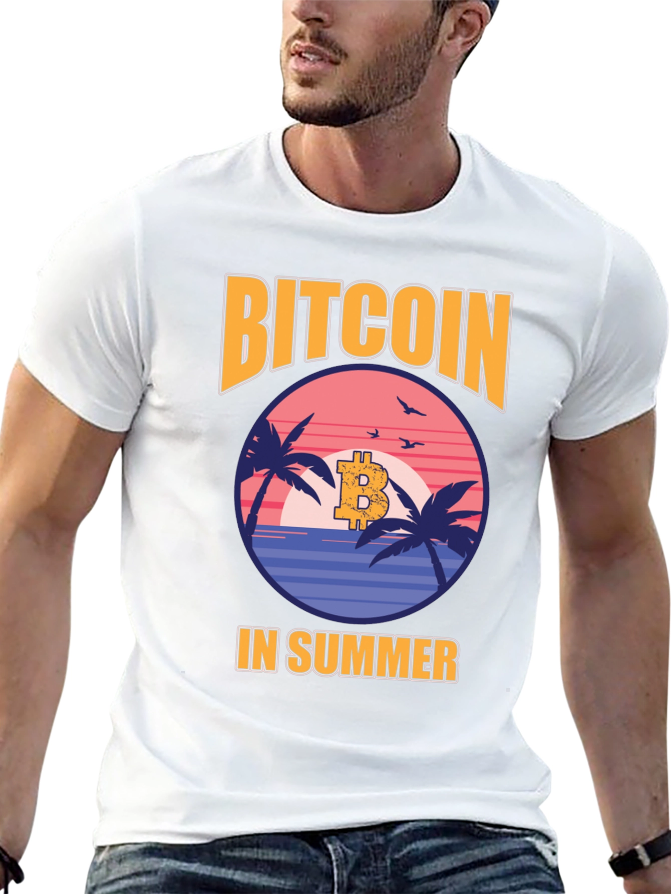 Bitcoin in Summer Graphic Tee