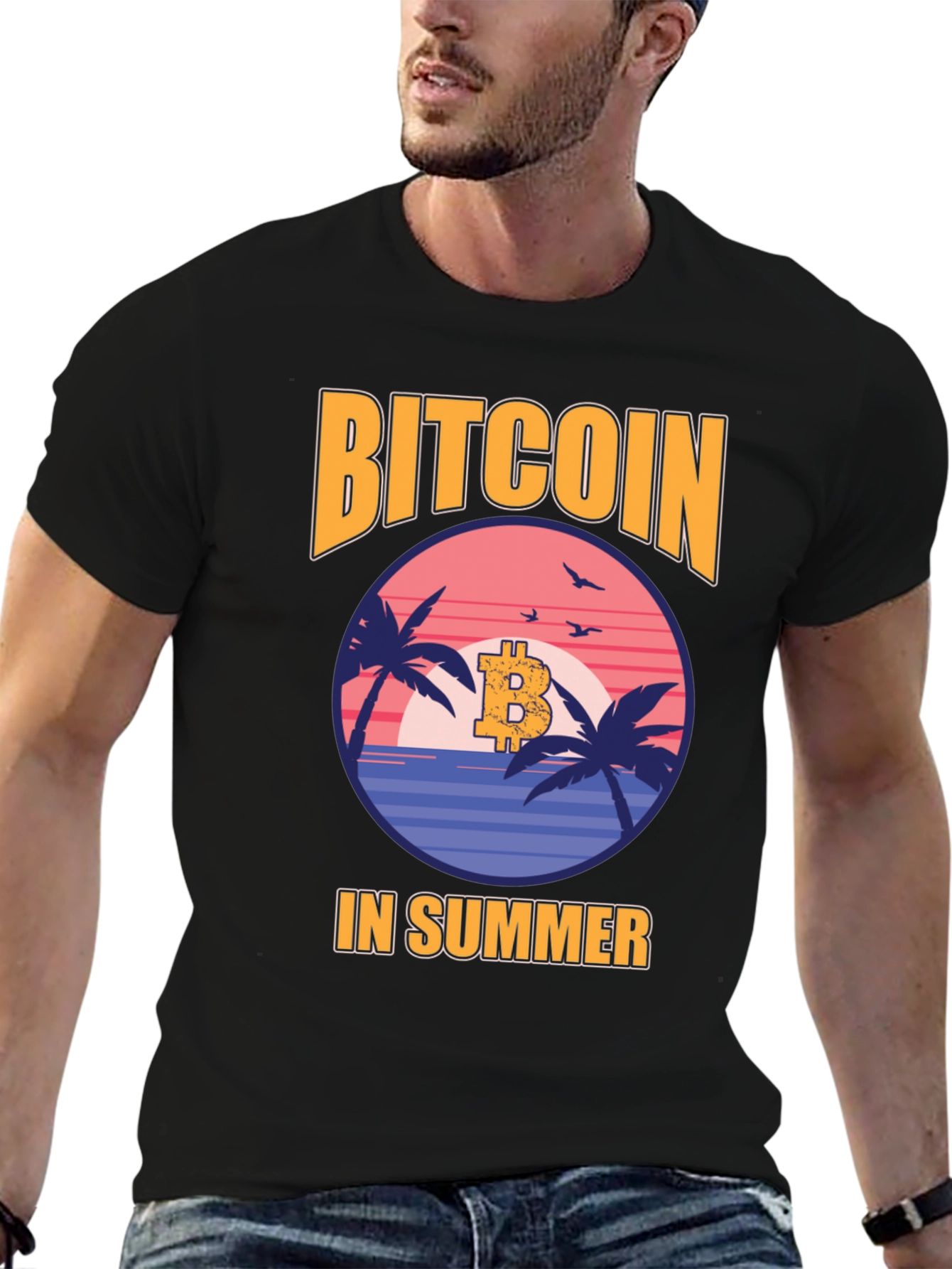 Bitcoin in Summer Graphic Tee