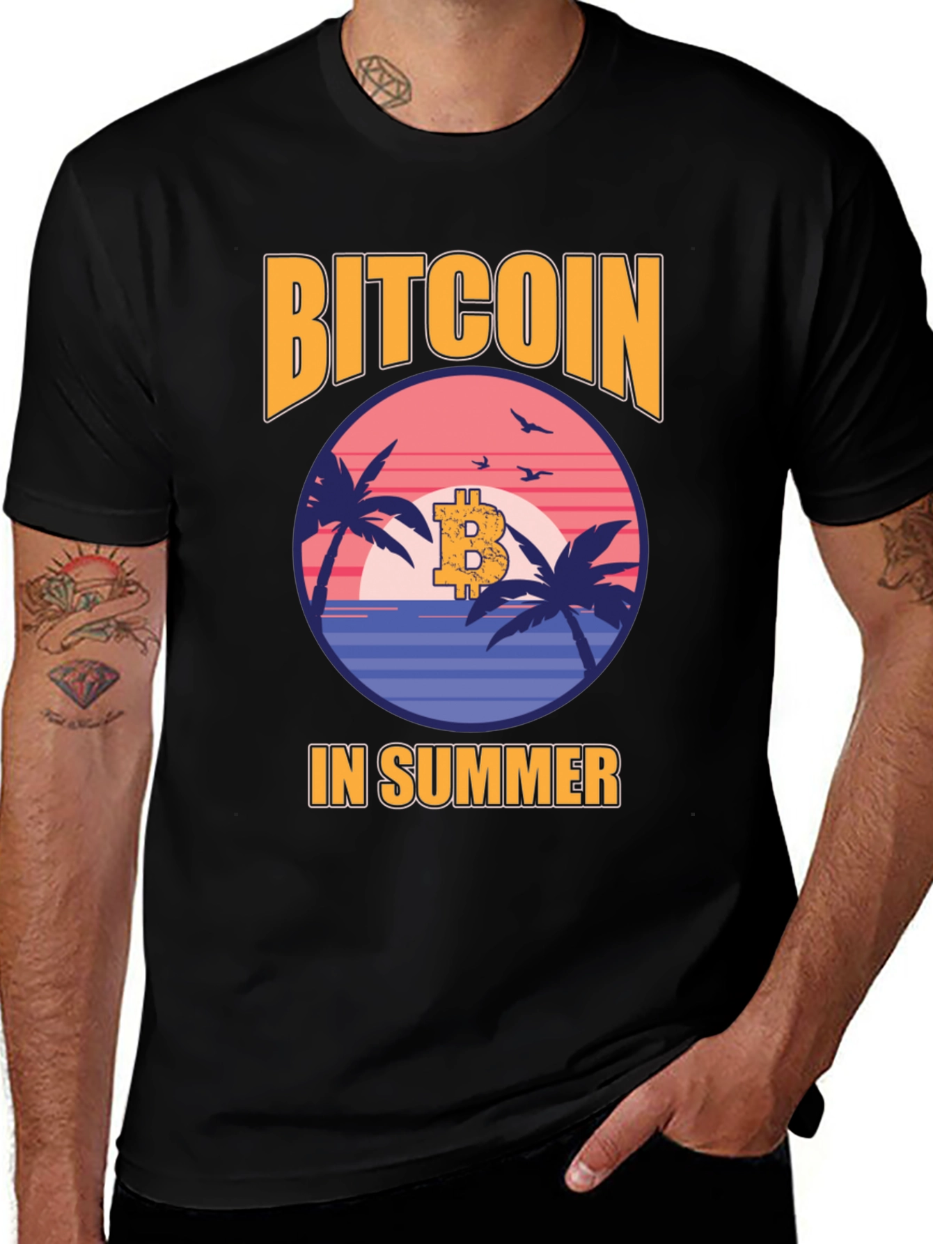 Bitcoin in Summer Graphic Tee