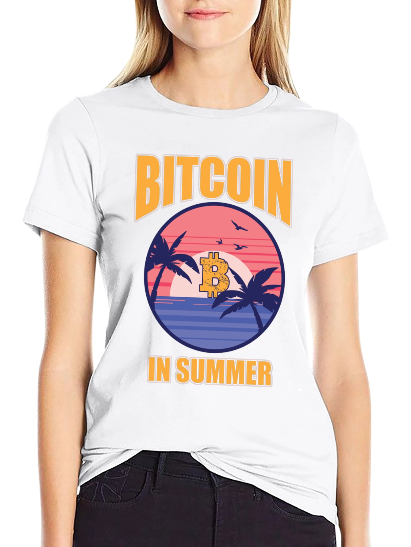 Bitcoin in Summer Graphic Tee