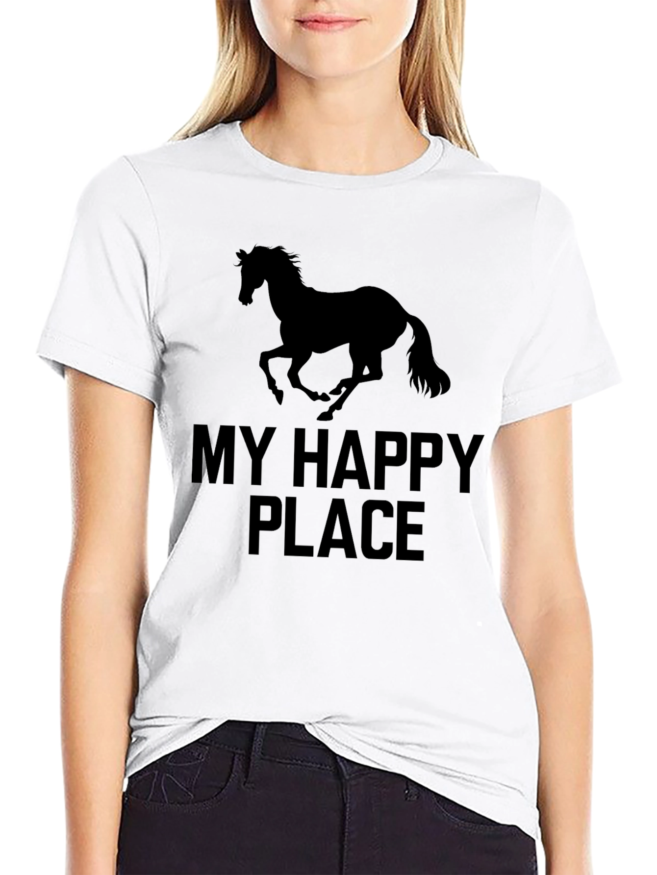 My Happy Place Horse Graphic Tee