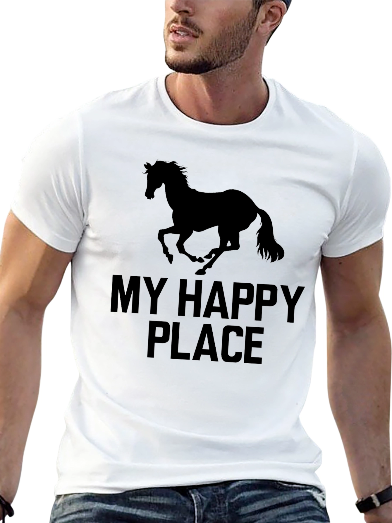 My Happy Place Horse Graphic Tee