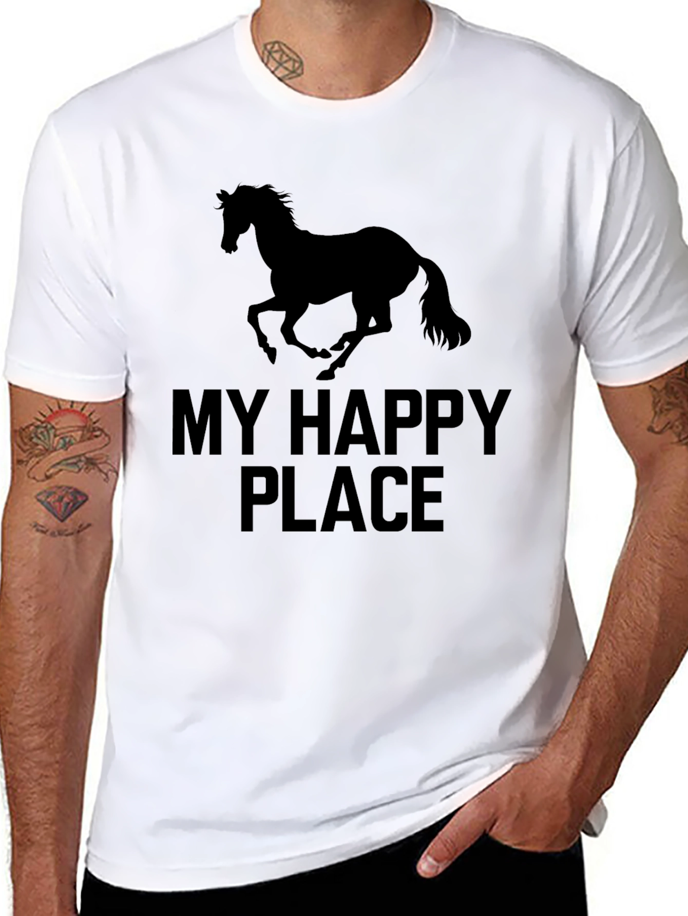 My Happy Place Horse Graphic Tee