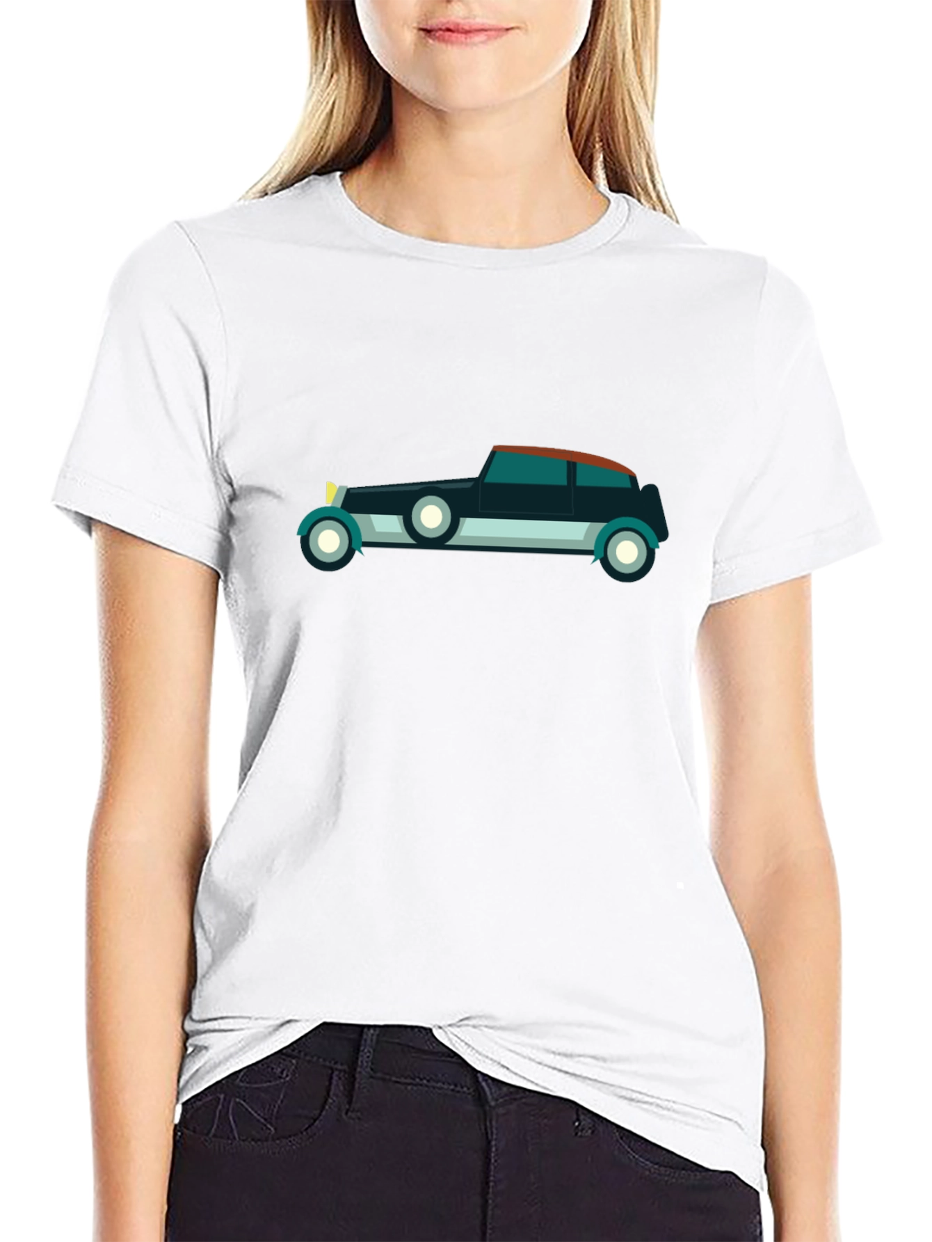 Classic Car Graphic Tee - Black