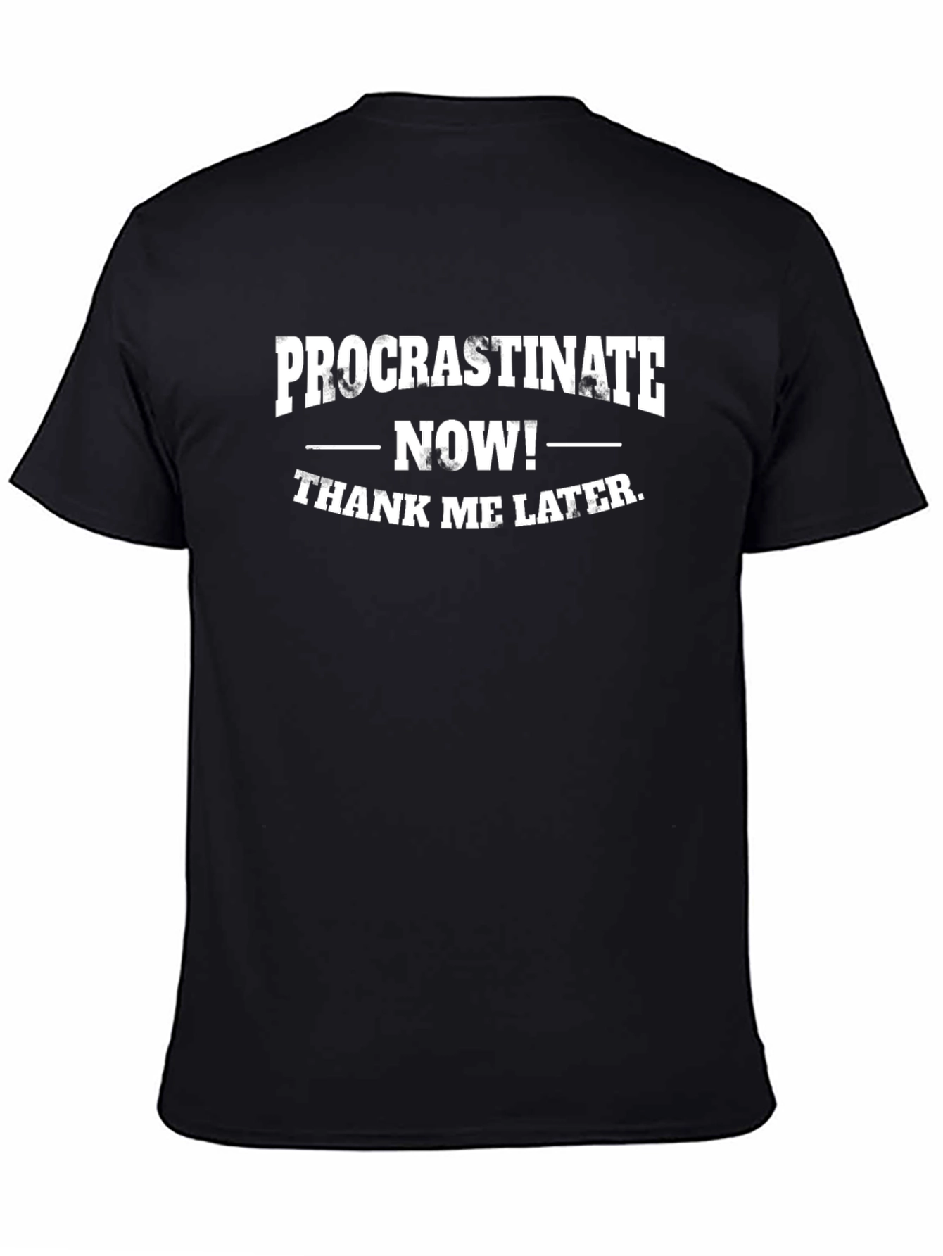 Procrastinate Now Funny Graphic Tee