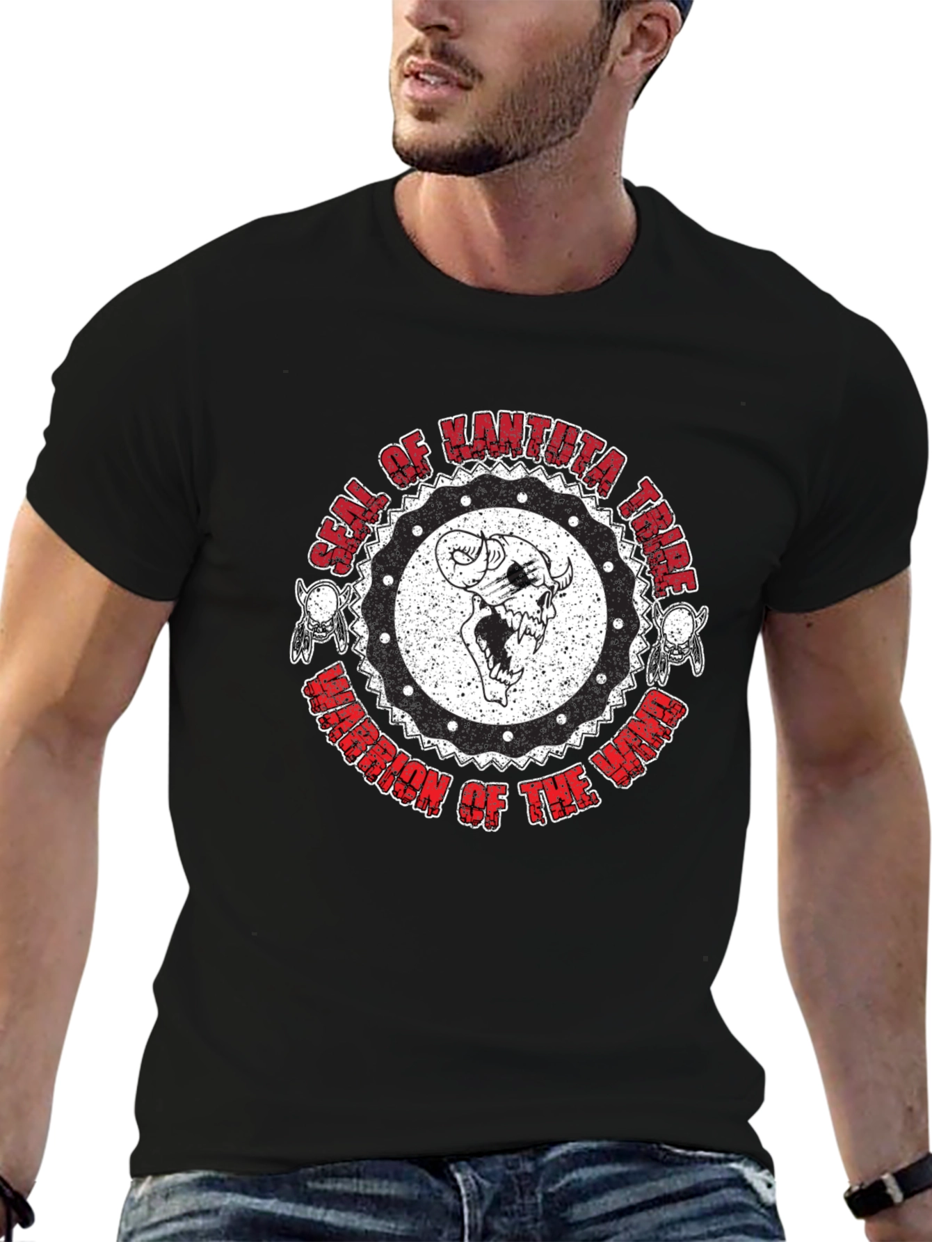 Kantuta Tribe Warrior T-Shirt - Black