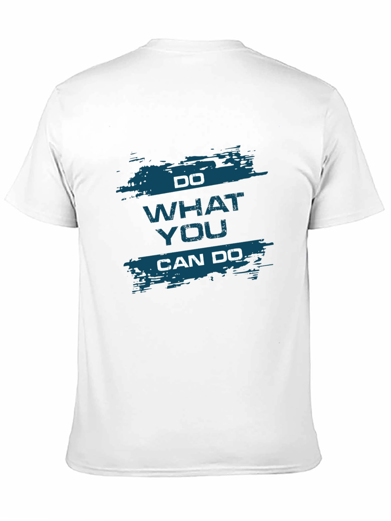 Motivational Black T-Shirt - Do What You Can Do