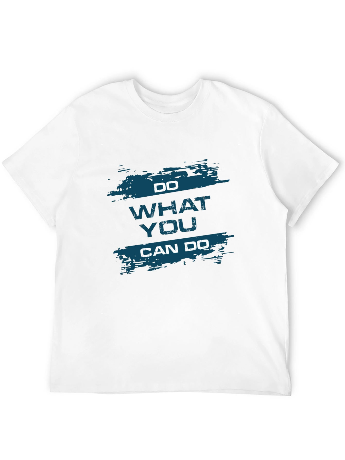 Motivational Black T-Shirt - Do What You Can Do