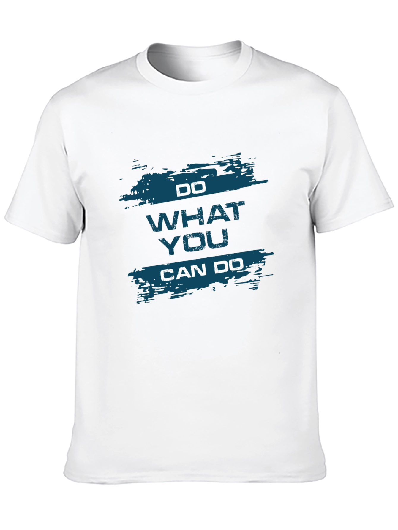 Motivational Black T-Shirt - Do What You Can Do