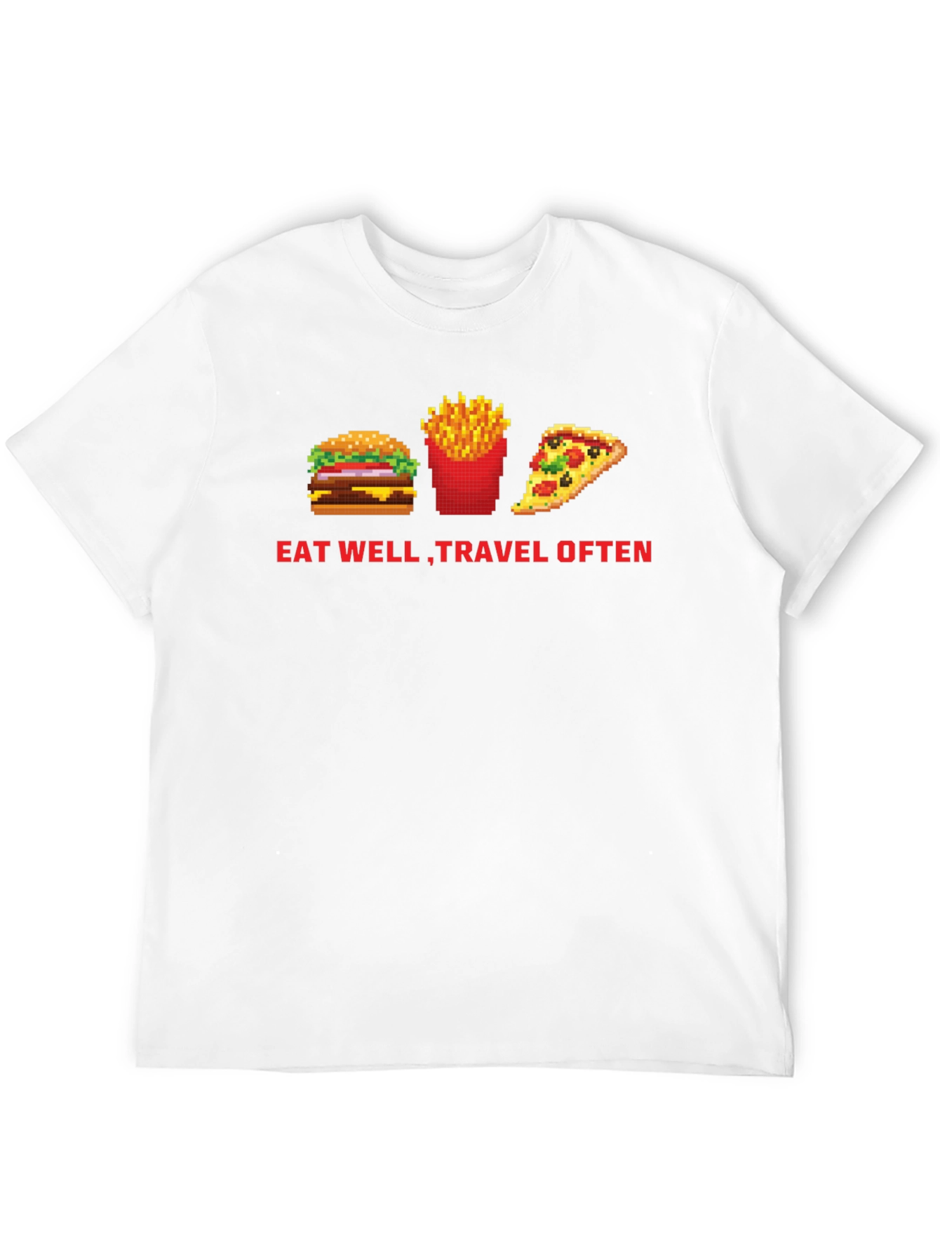 Eat Well Travel Often Black T-Shirt